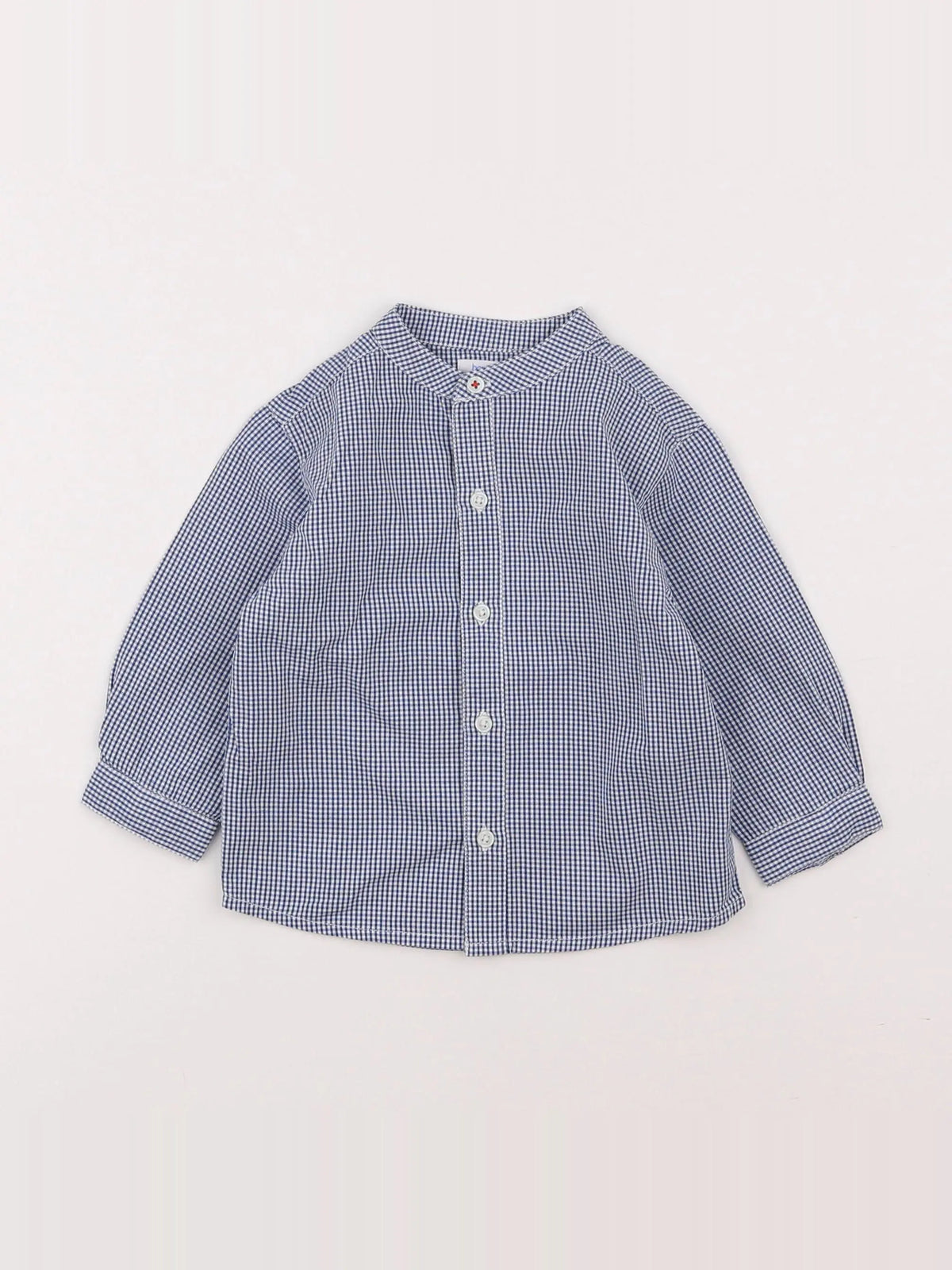 Boutchou - chemise bleu - 9 mois