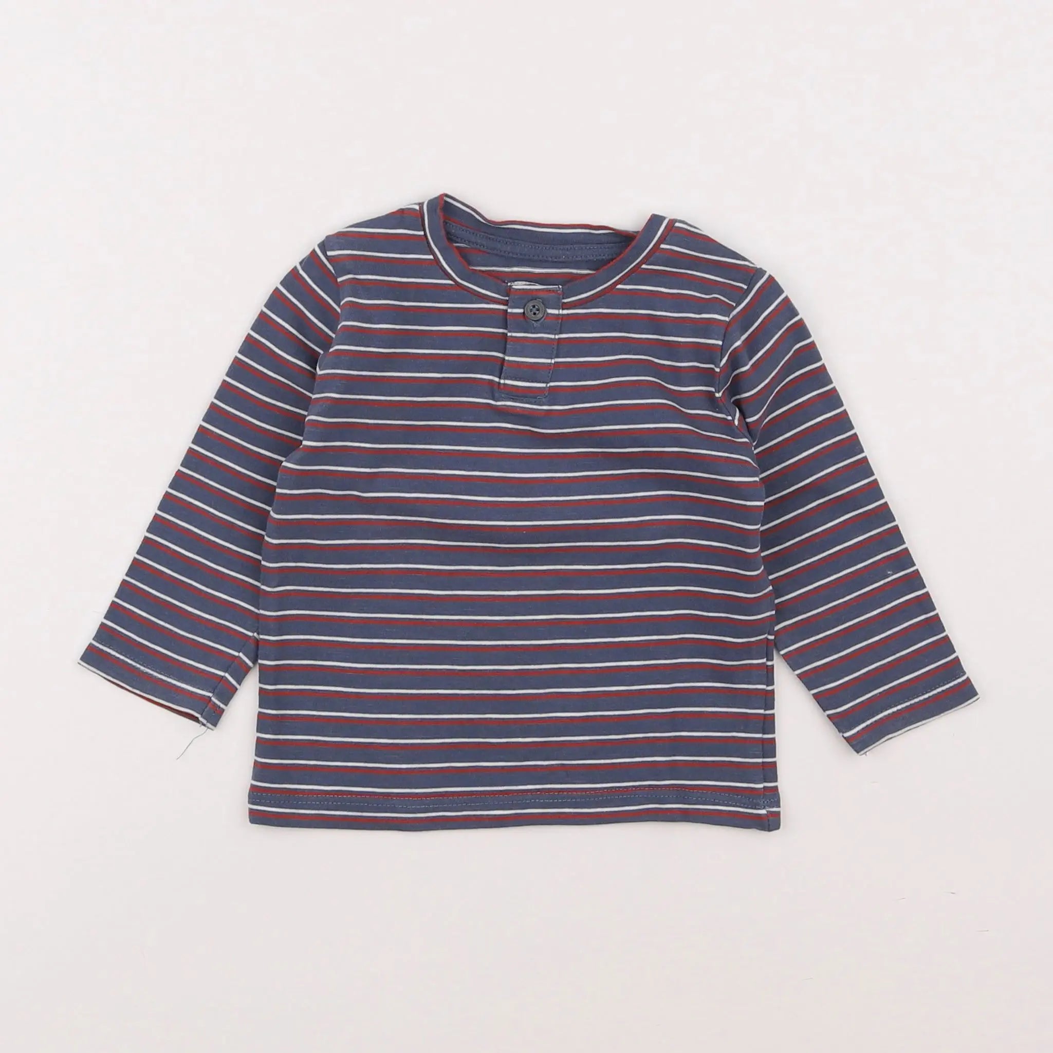 Vertbaudet - tee-shirt bleu - 9 mois