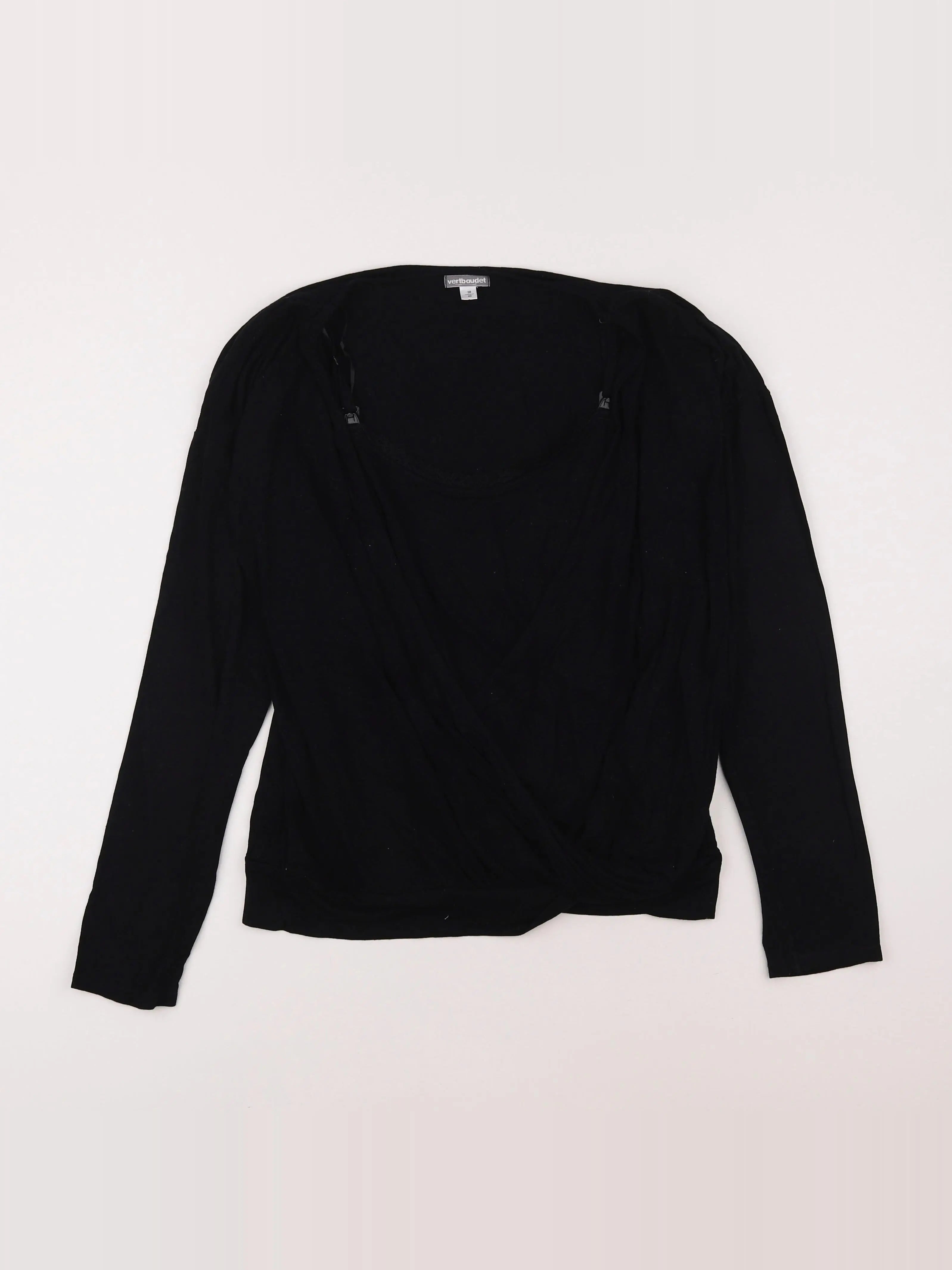 Vertbaudet - tee-shirt grossesse noir - 38 à 40