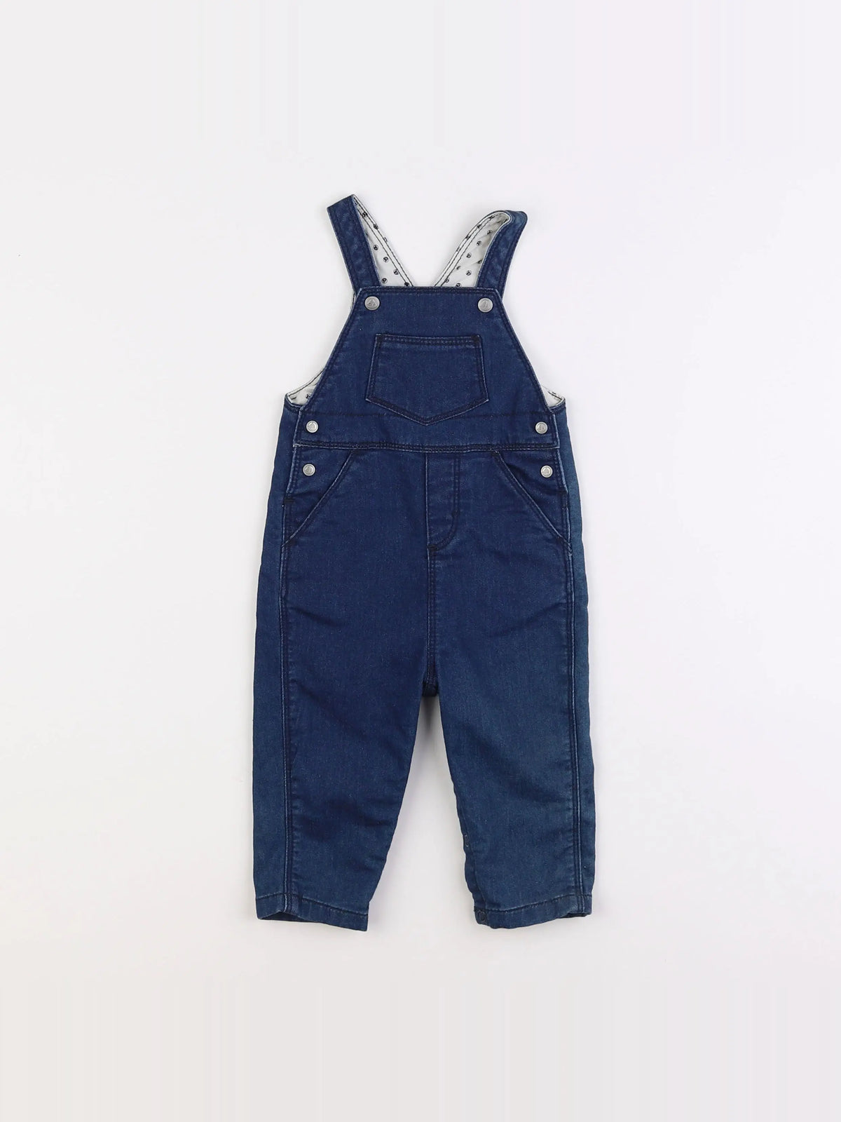 Petit Bateau - salopette bleu - 6 mois