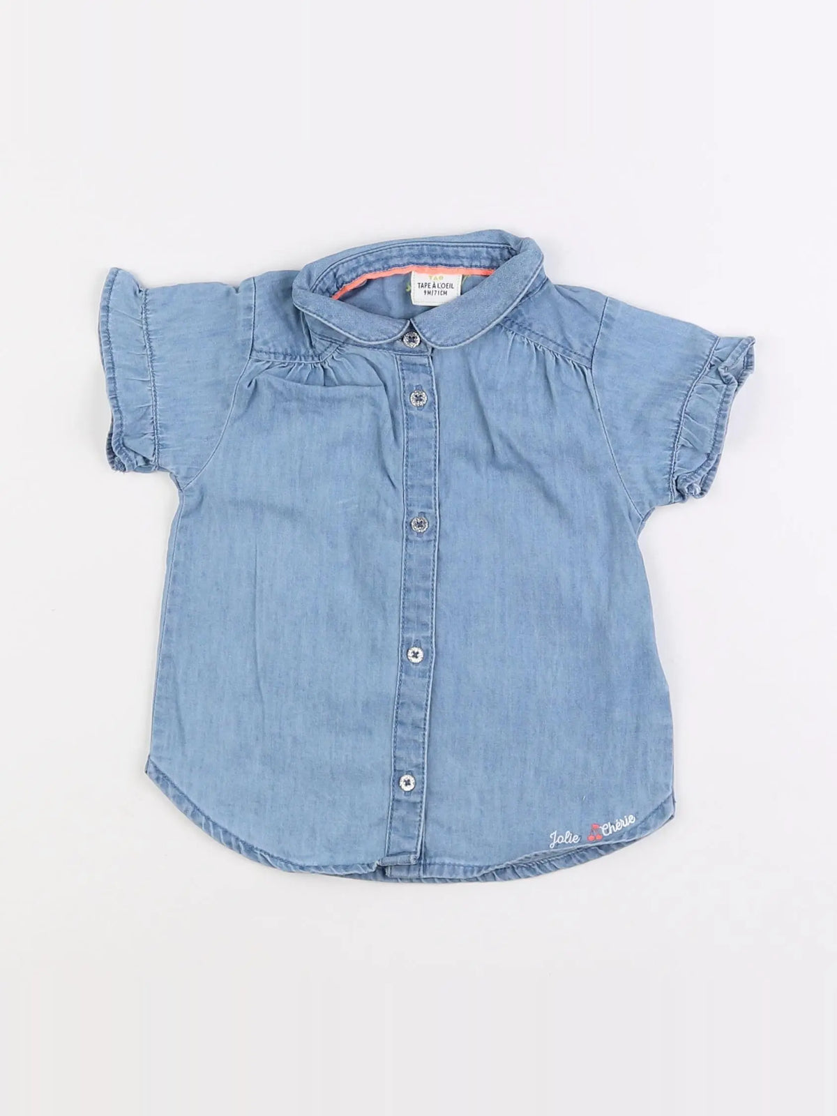 Tape à l'oeil - chemise bleu - 9 mois