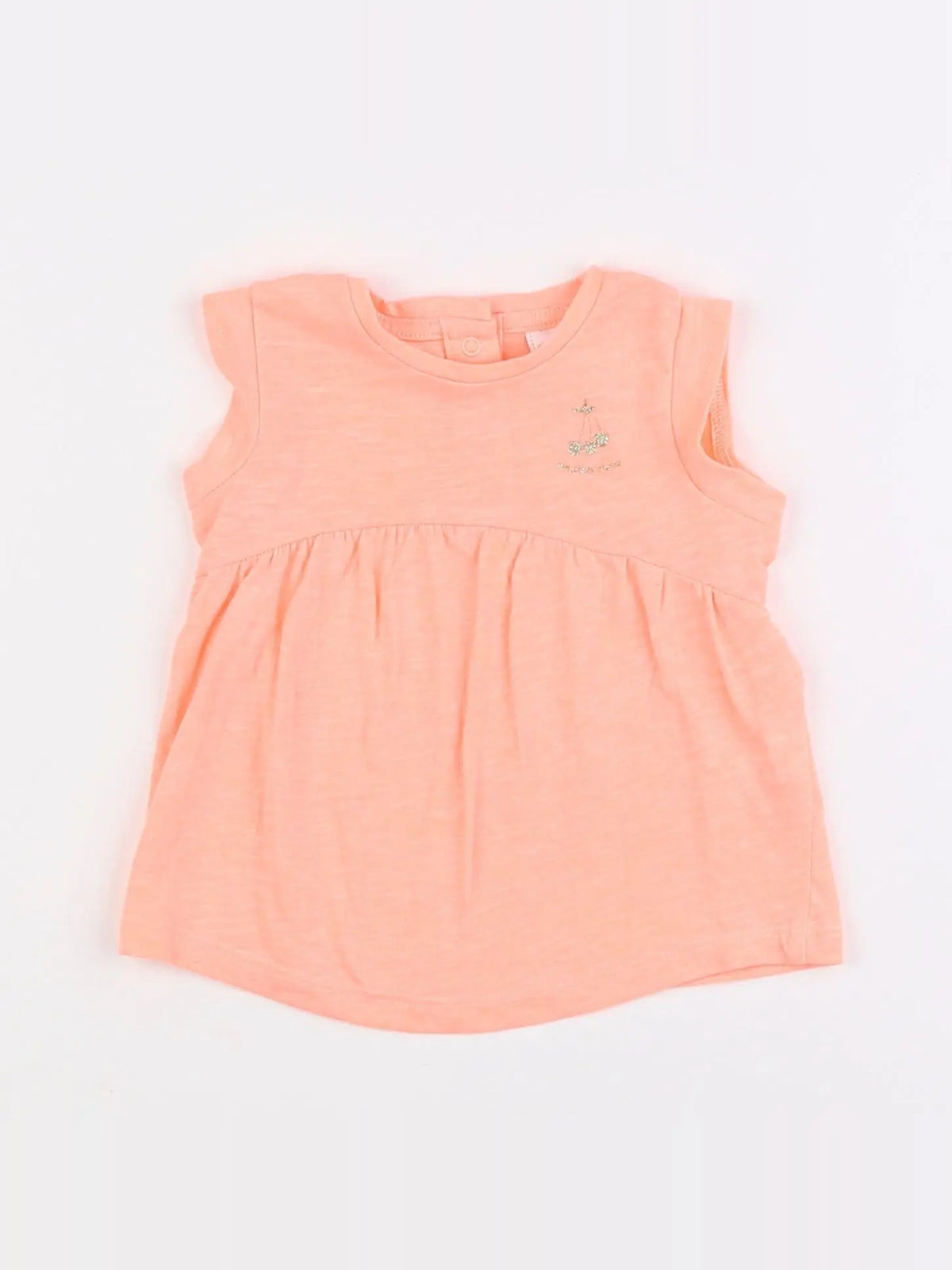 Tape à l'oeil - robe orange - 6 mois