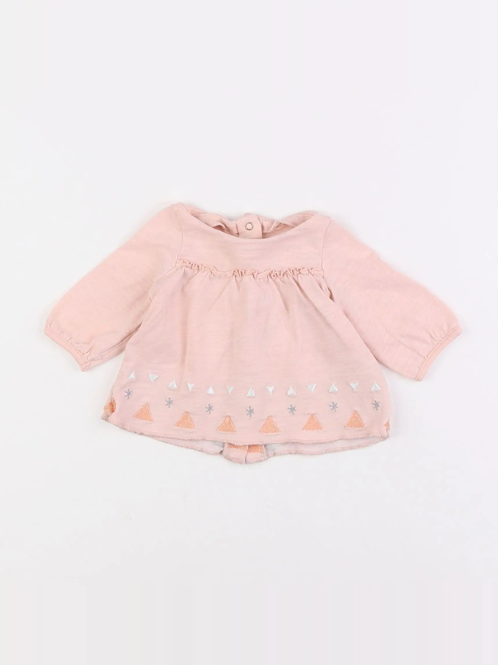 Vertbaudet - tee-shirt rose - 1 mois