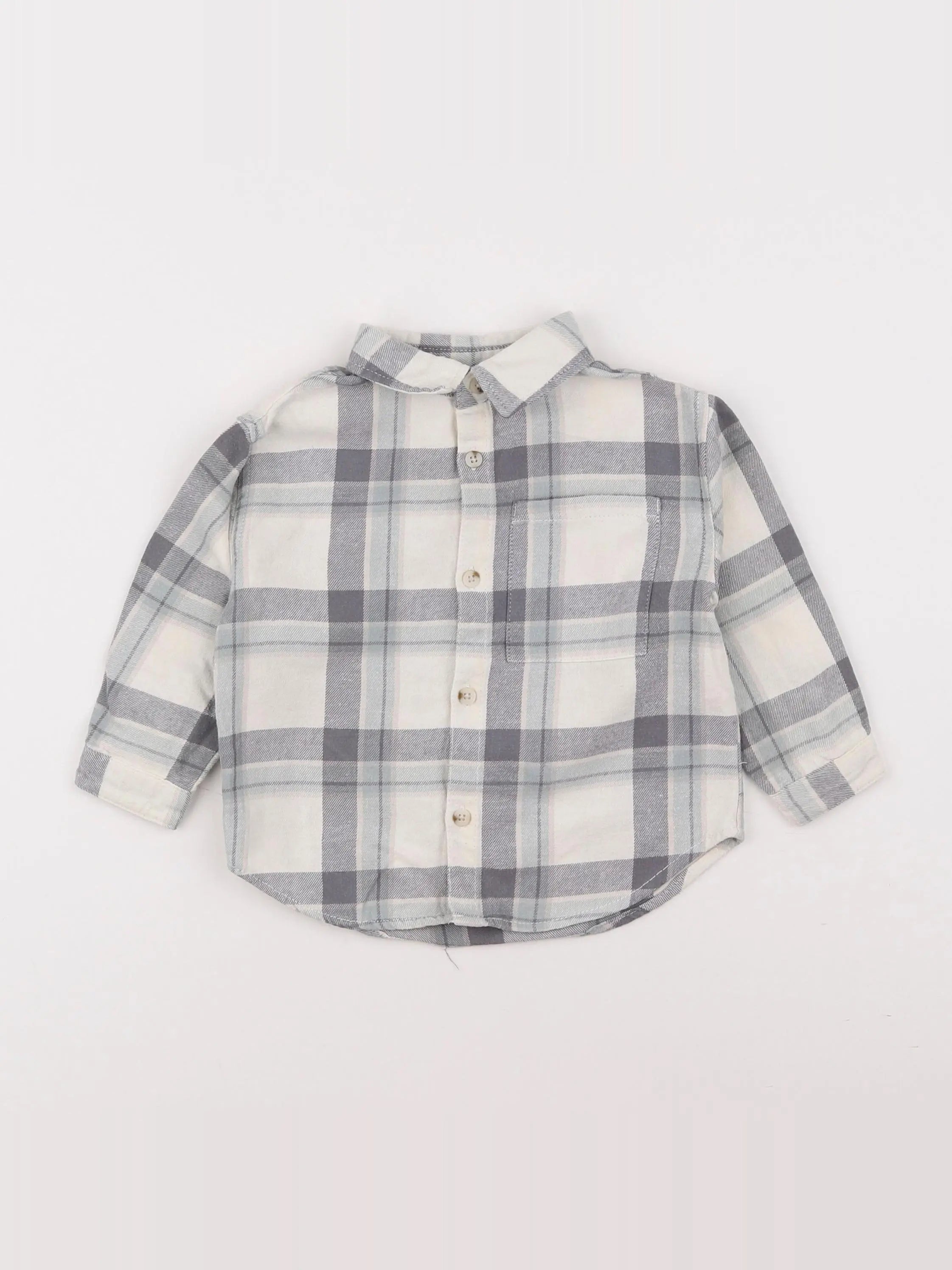 Zara - chemise gris - 9/12 mois