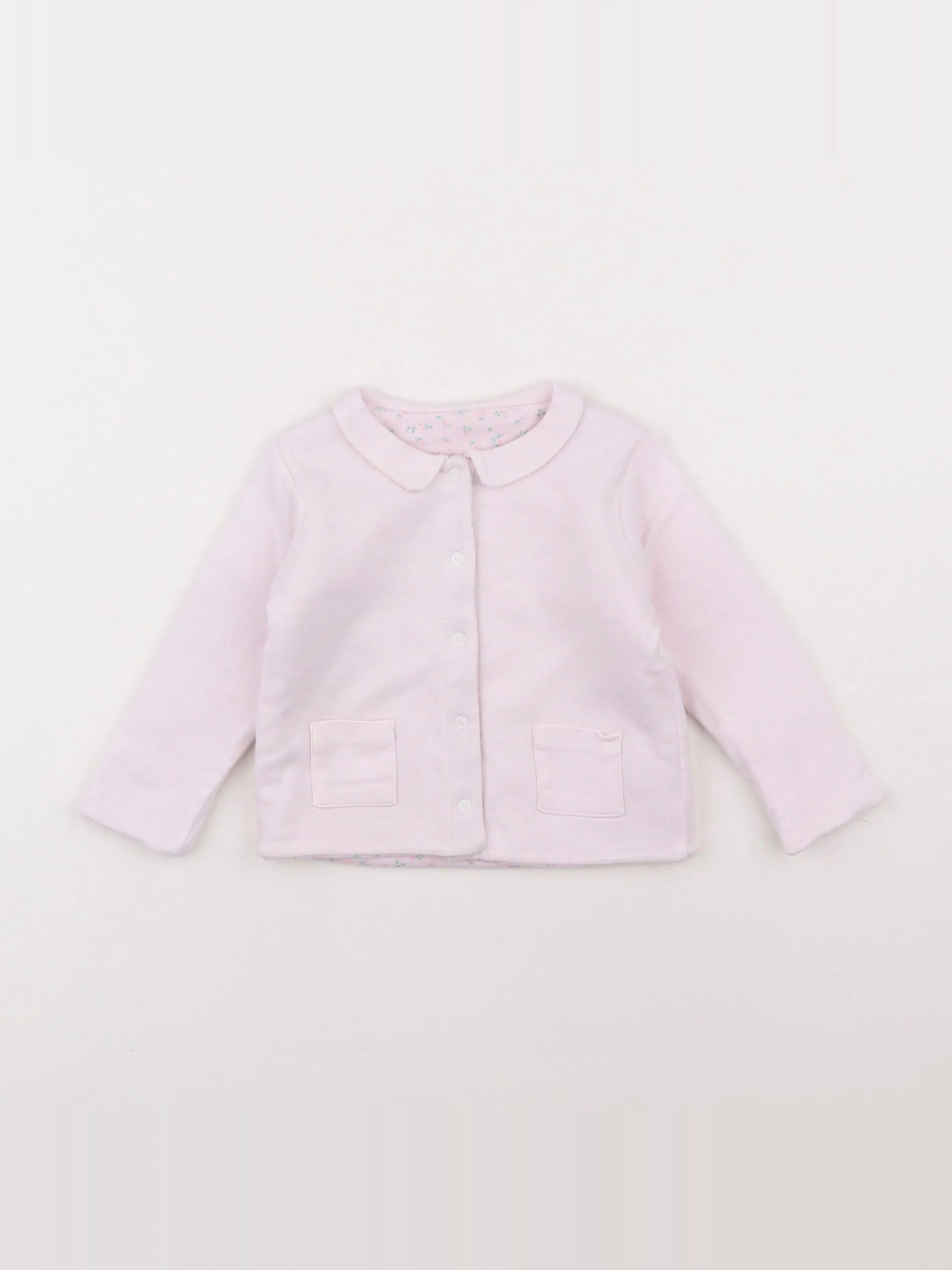 Petit Bateau - sweat rose - 12 mois