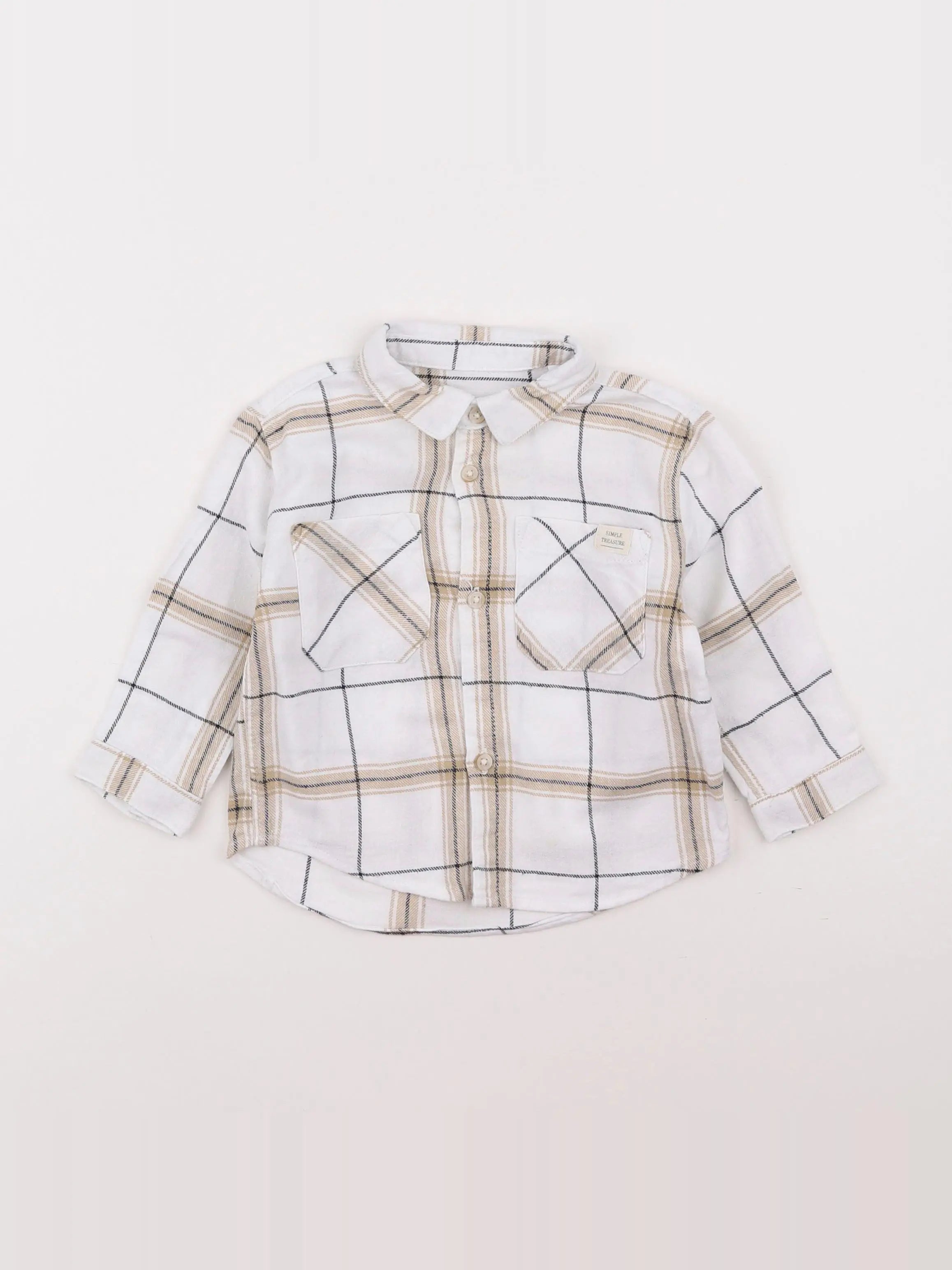 Zara - chemise blanc - 9/12 mois