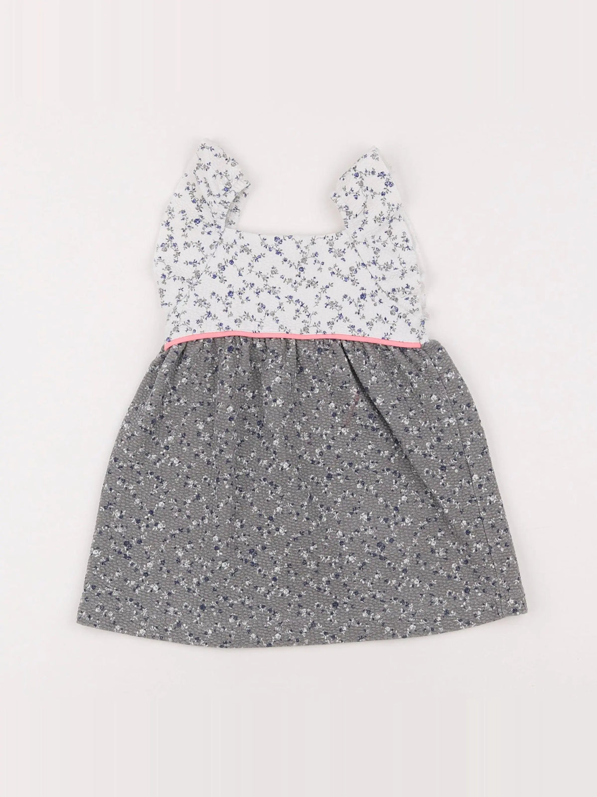 Zara - robe gris - 9/12 mois