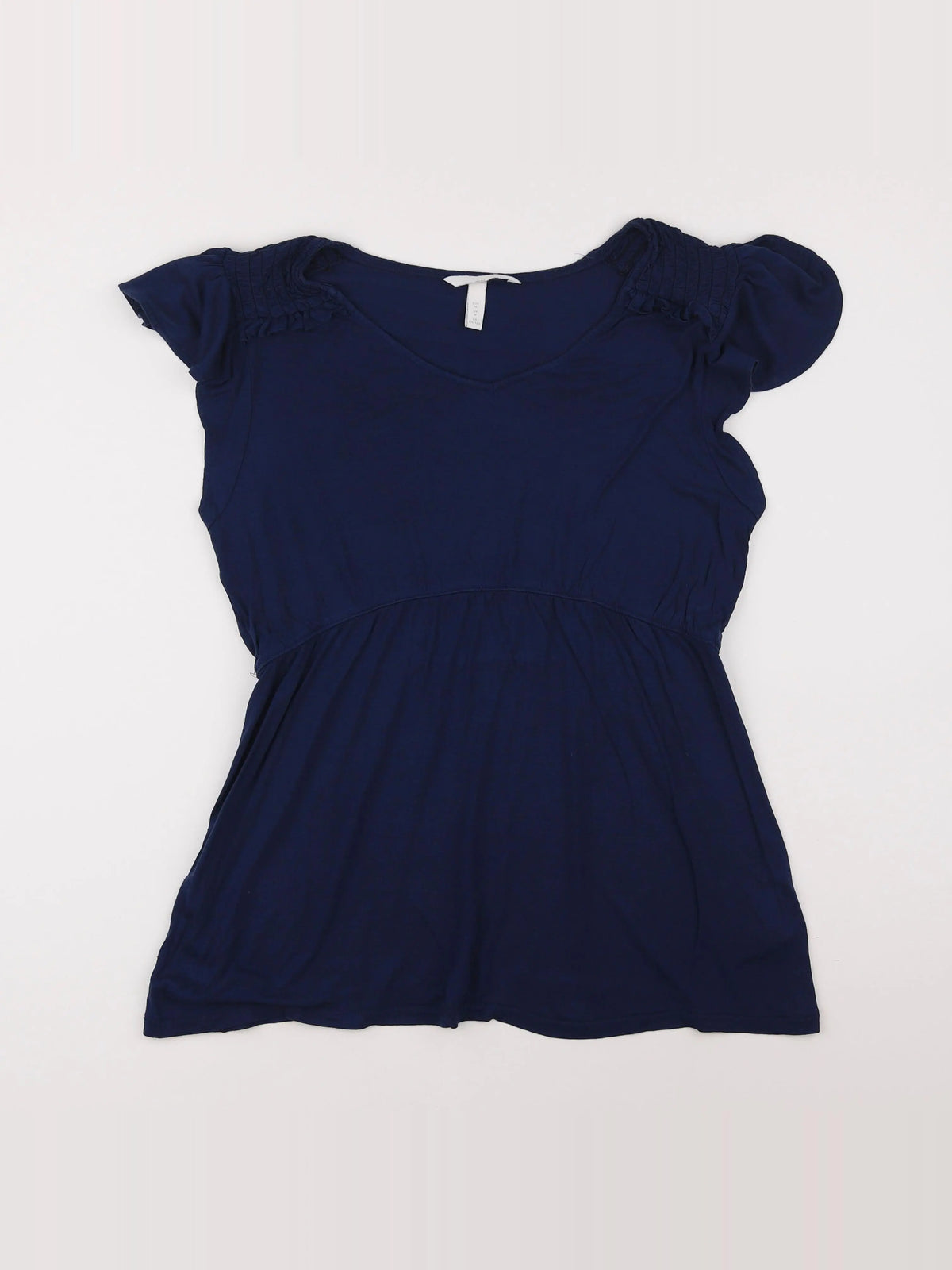 H&M - tee-shirt grossesse bleu - m