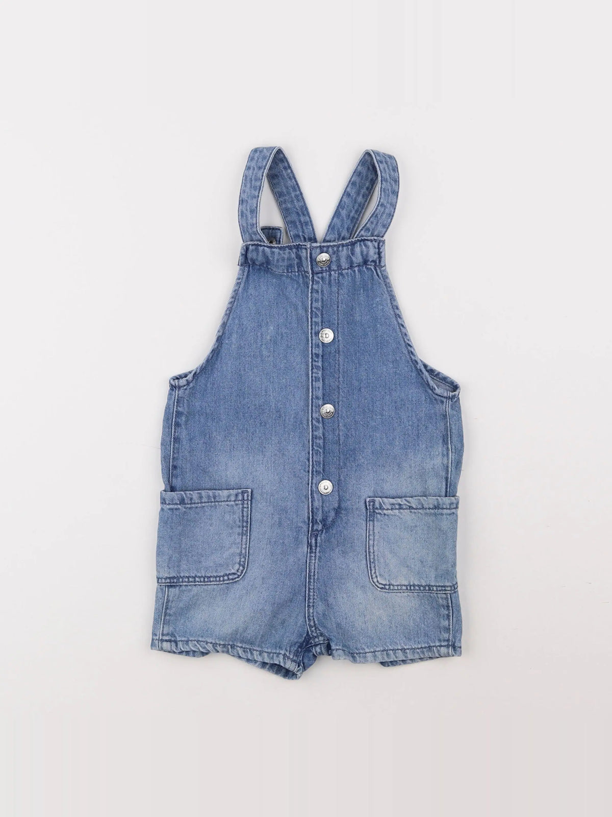 H&M - salopette bleu - 9/12 mois