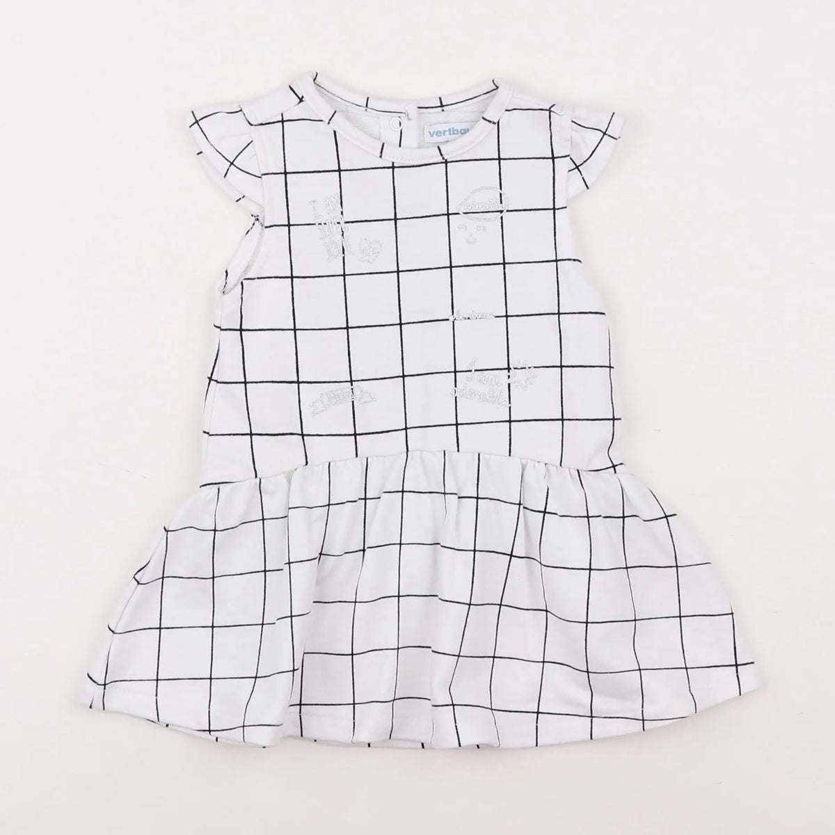 Vertbaudet - robe blanc - 6 mois