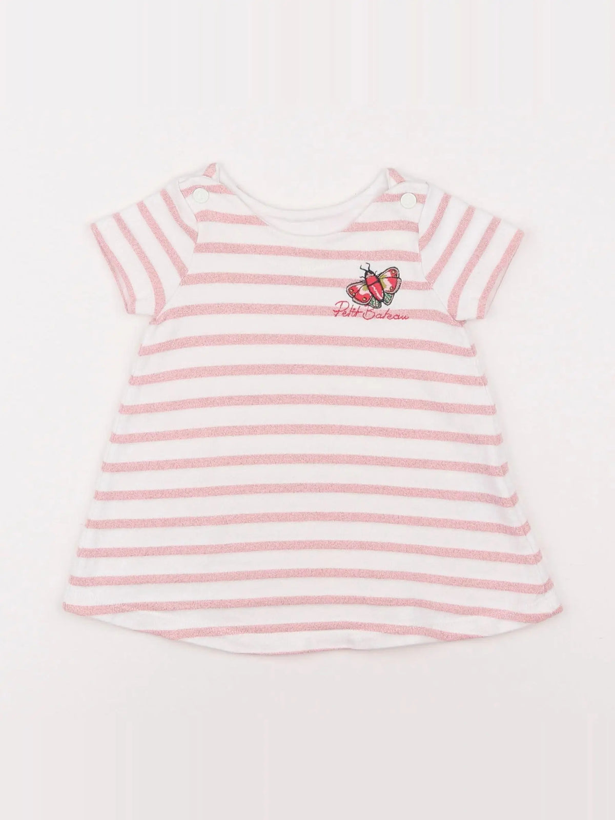 Petit Bateau - robe rose - 3 mois