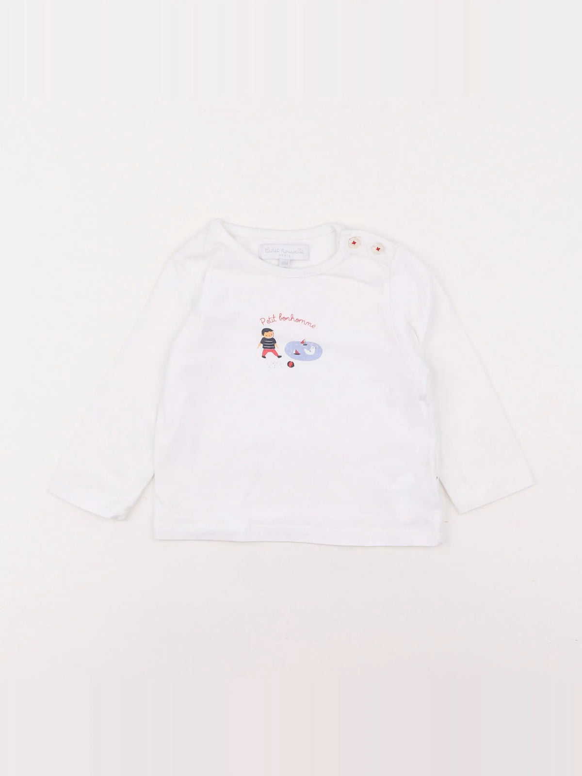 Cadet Rousselle - tee-shirt blanc - 6 mois