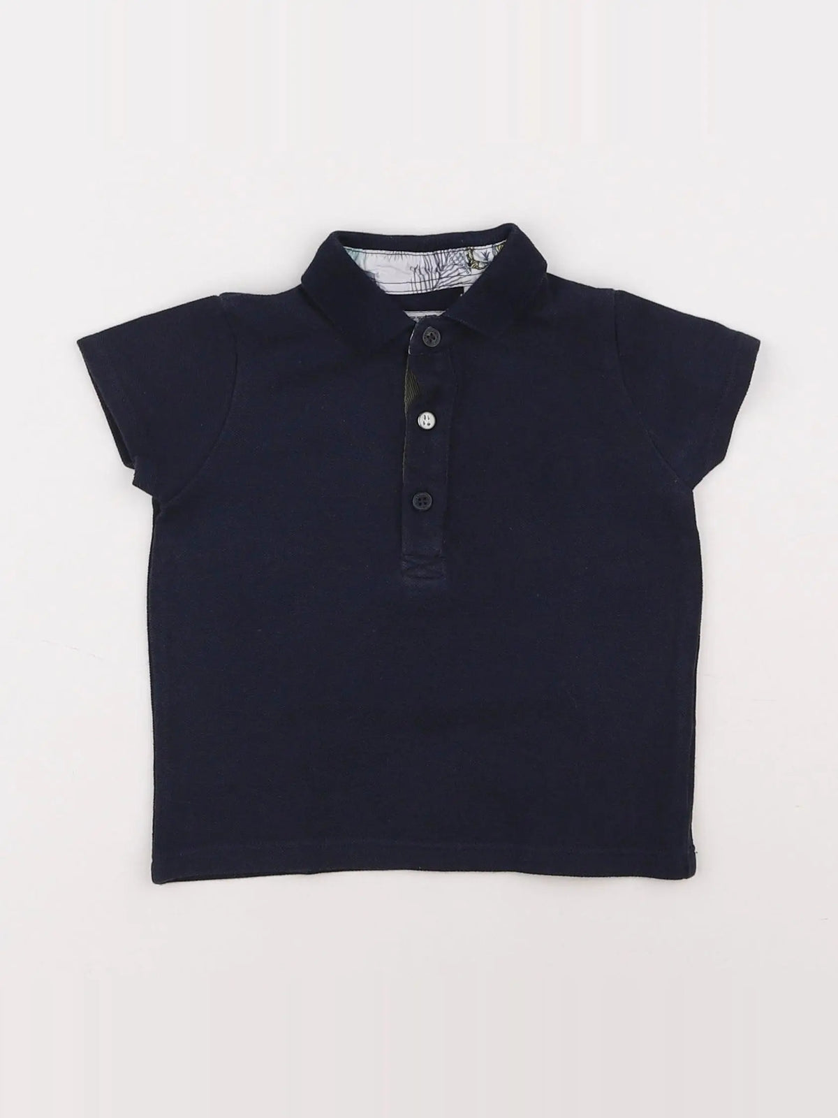 IKKS - polo imprimé au dos bleu - 12 mois
