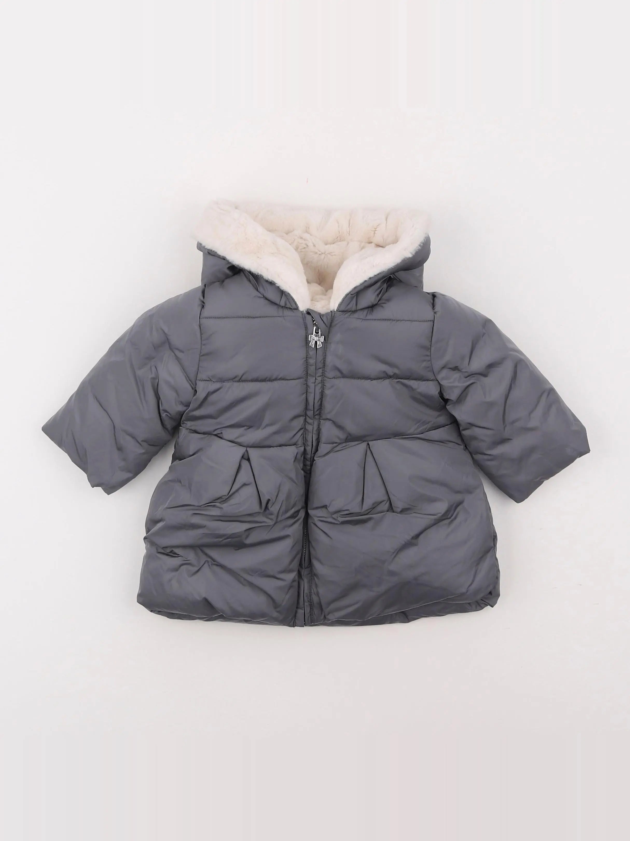 Jacadi - doudoune gris - 6 mois