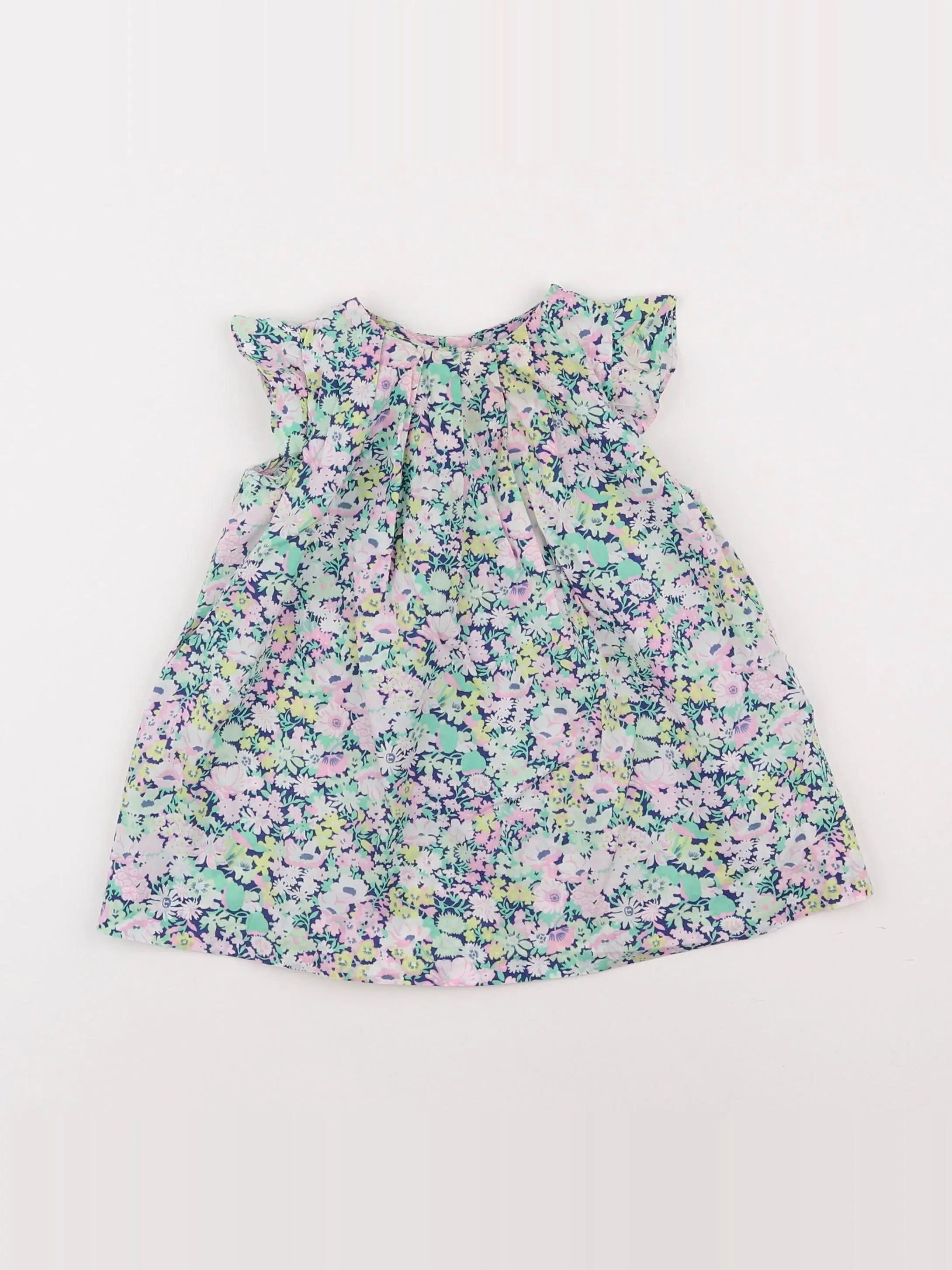 Jacadi - robe liberty multicolore - 12 mois