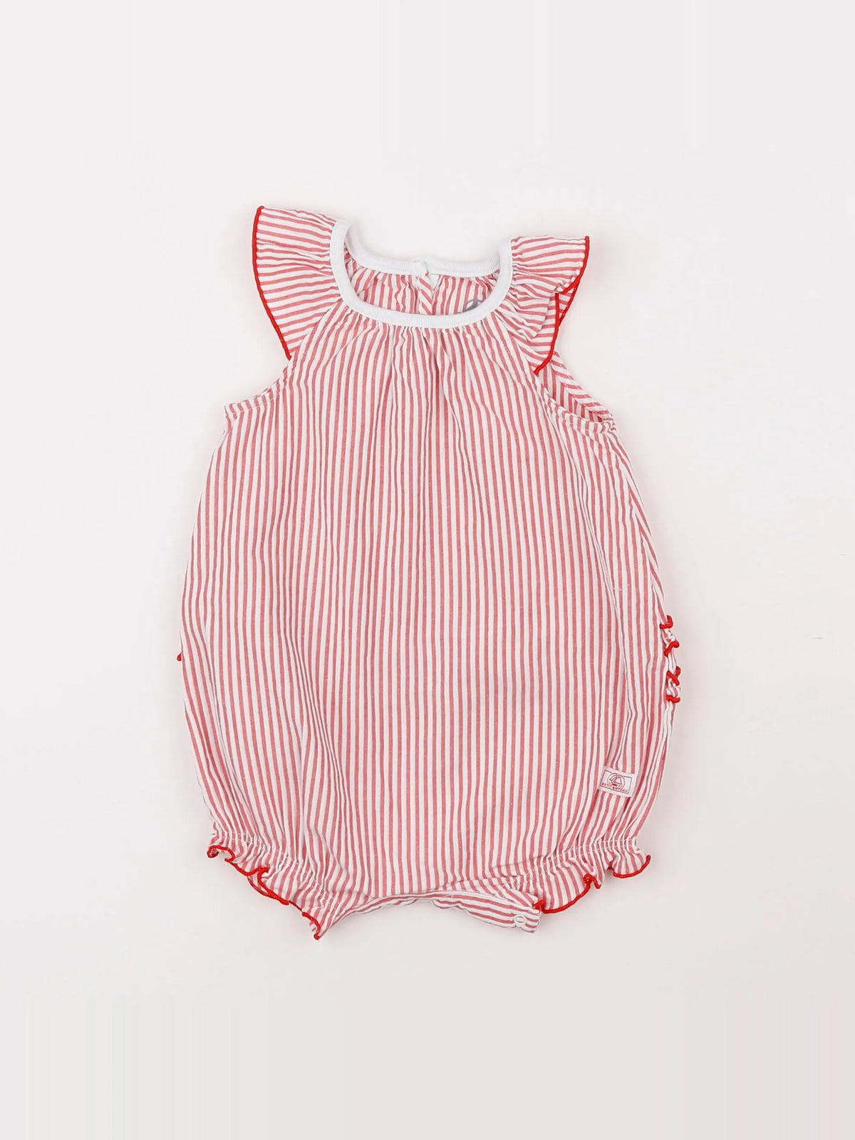 Petit Bateau - combinaison rouge - 6 mois