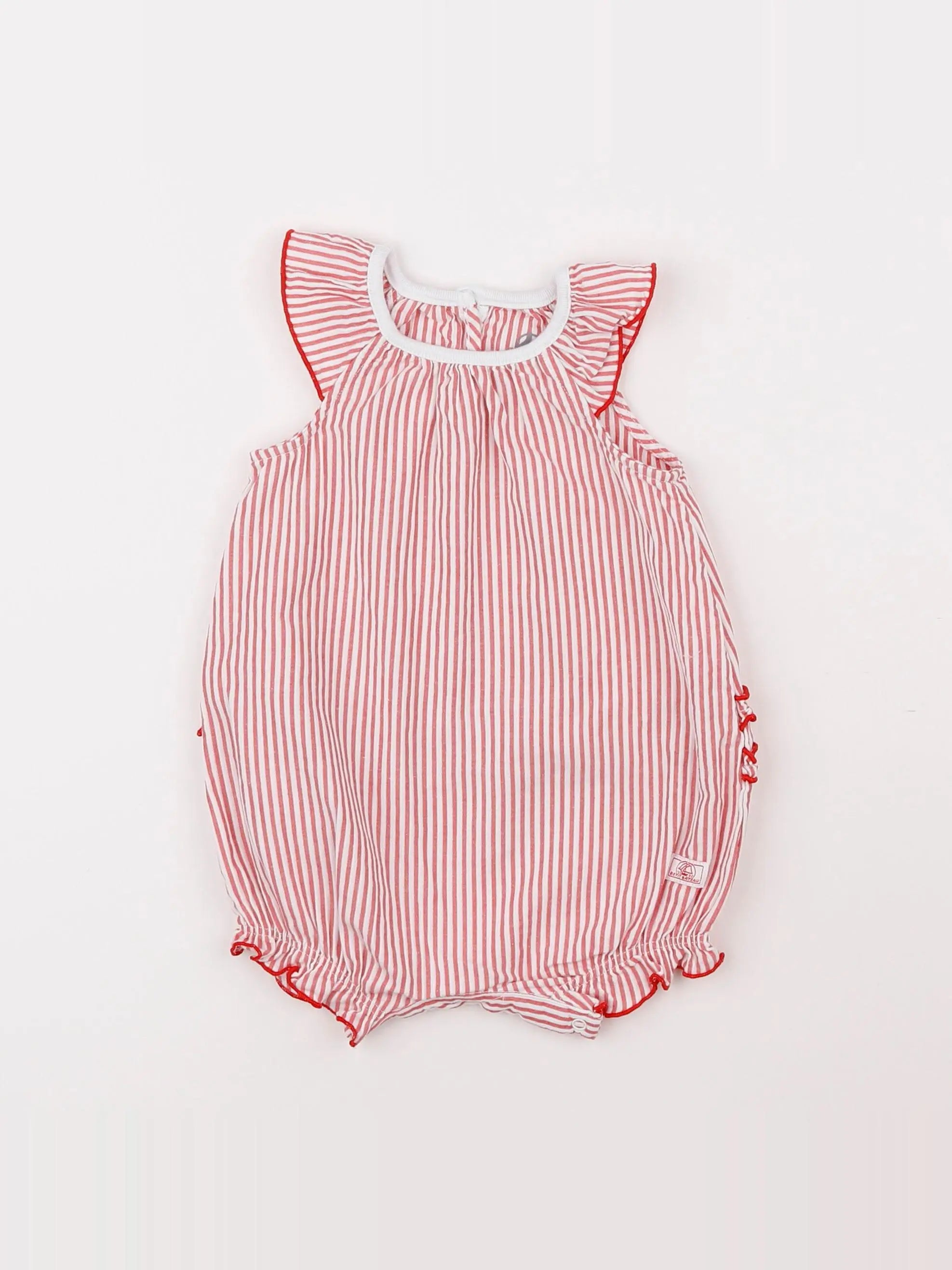Petit Bateau - combinaison rouge - 6 mois