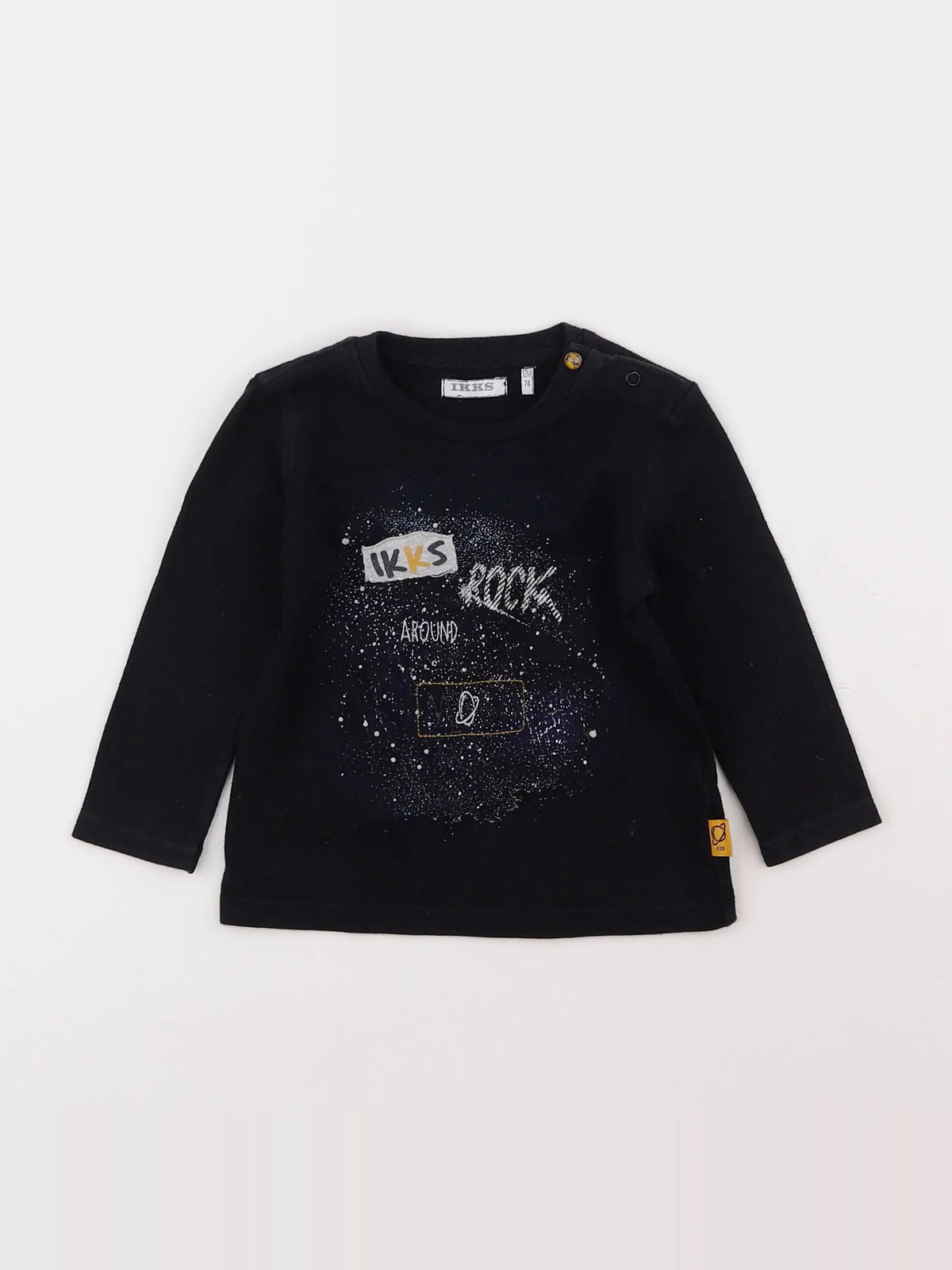 IKKS - tee-shirt bleu - 12 mois