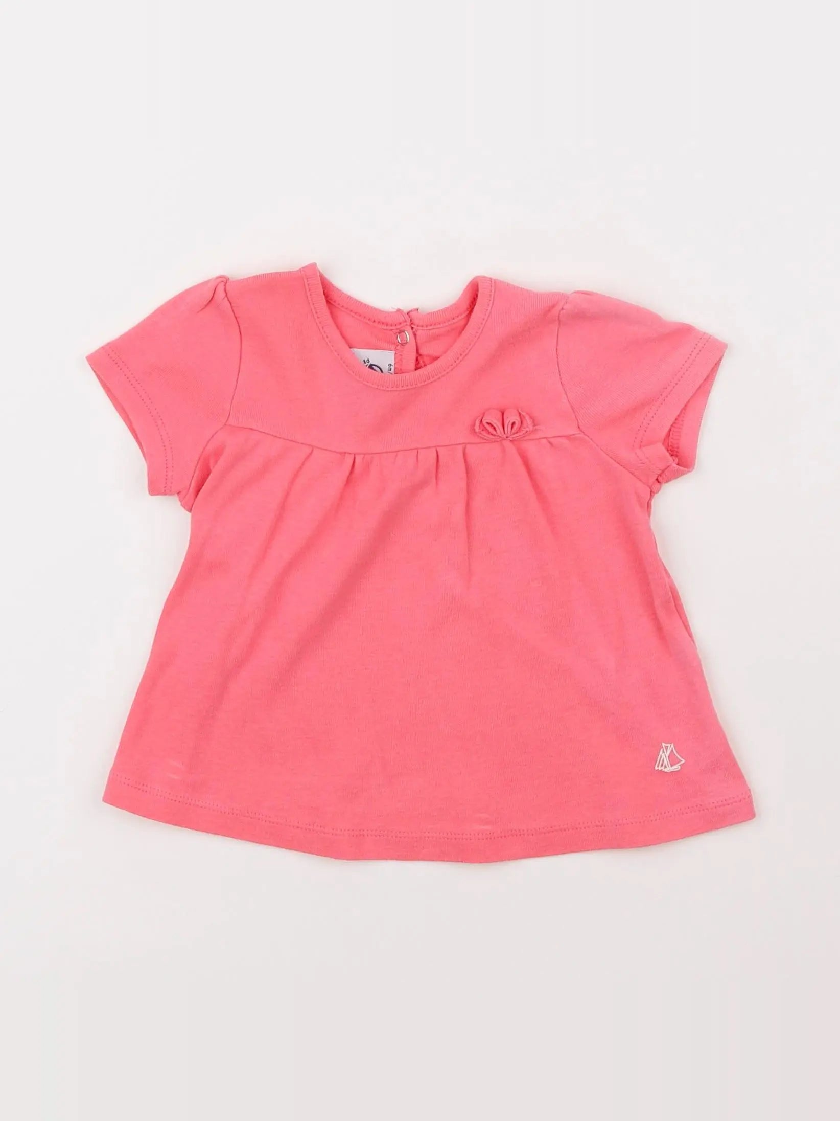 Petit Bateau - tee-shirt rose - 6 mois