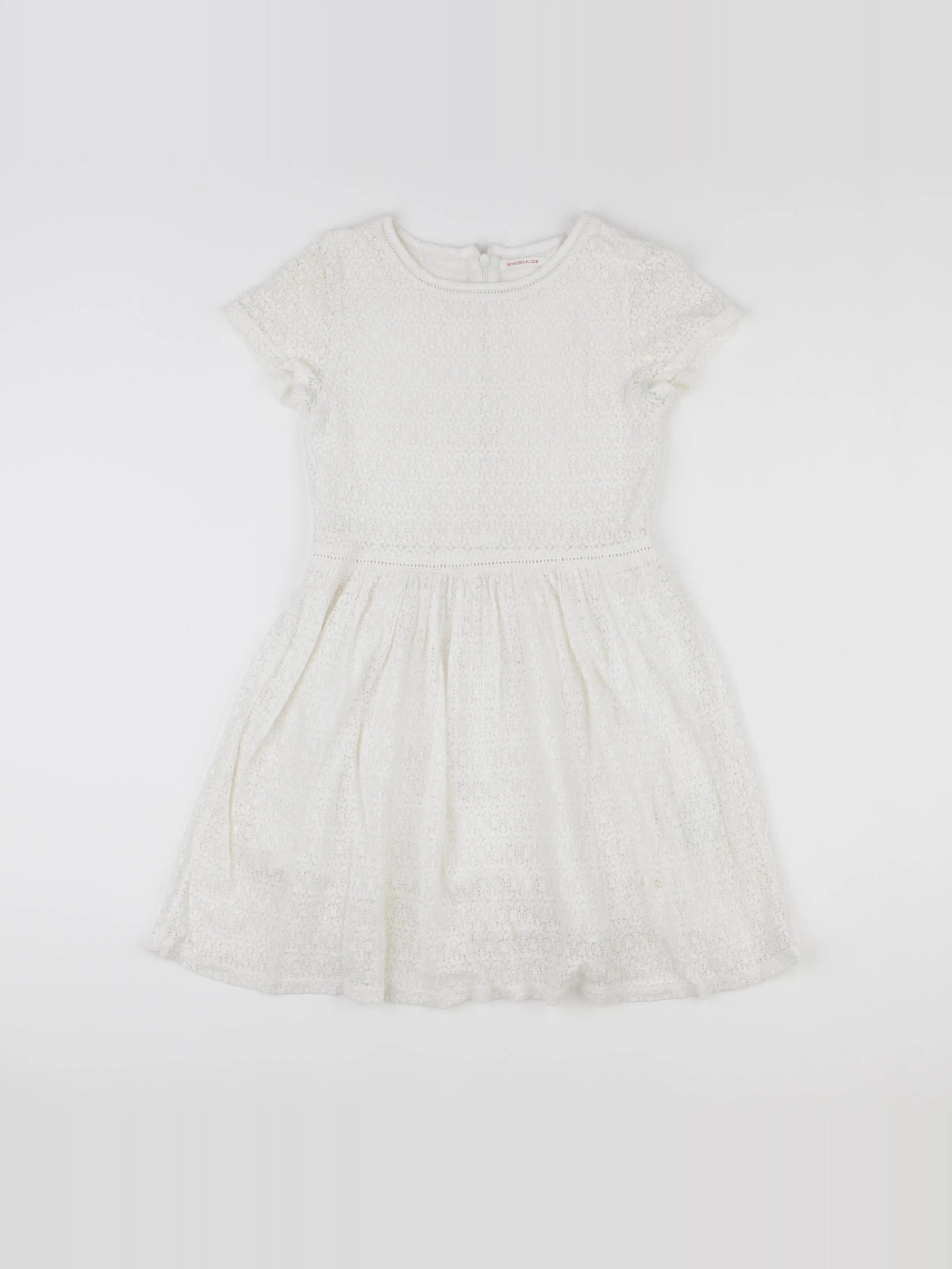 Monoprix - robe blanc - 8 ans