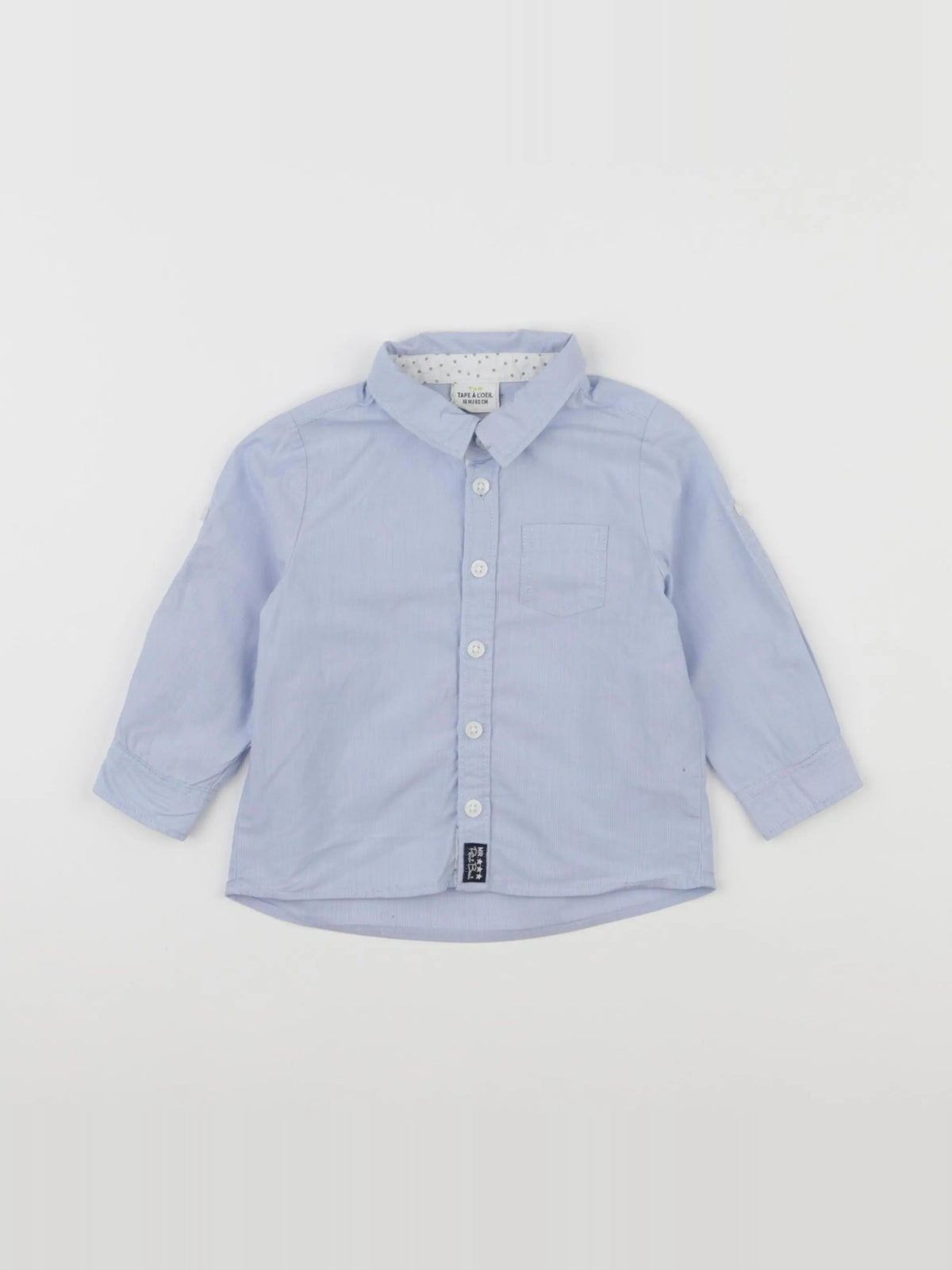 Tape à l'oeil - chemise bleu - 18 mois