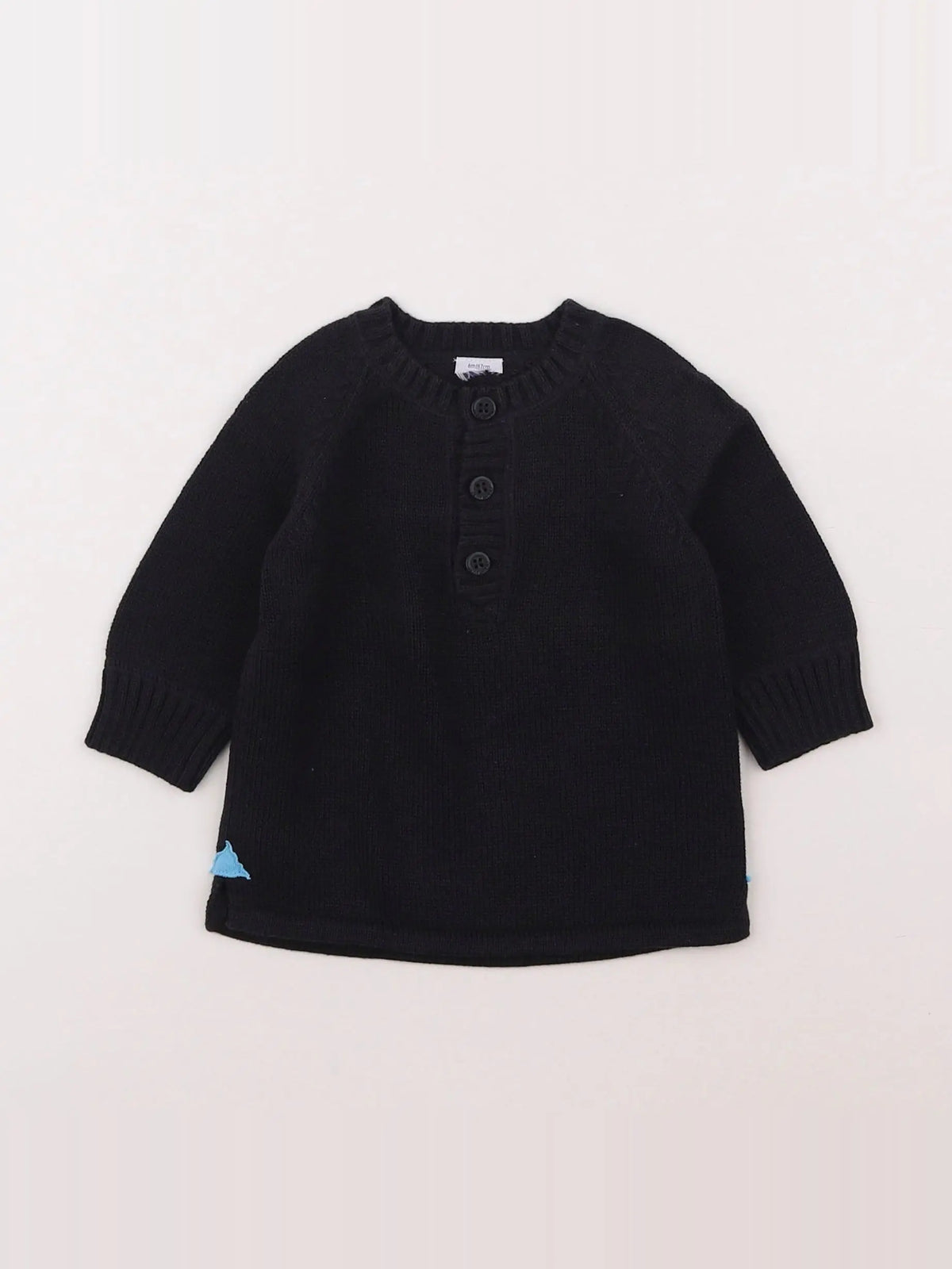 Petit Bateau - pull bleu - 6 mois