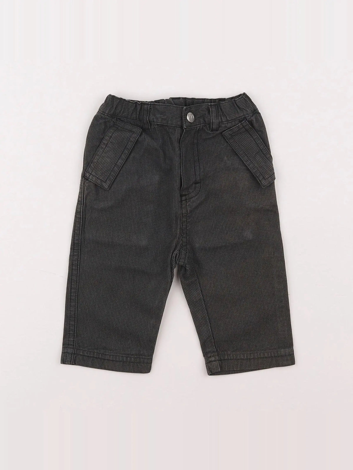 Petit Bateau - pantalon gris, noir - 3 mois
