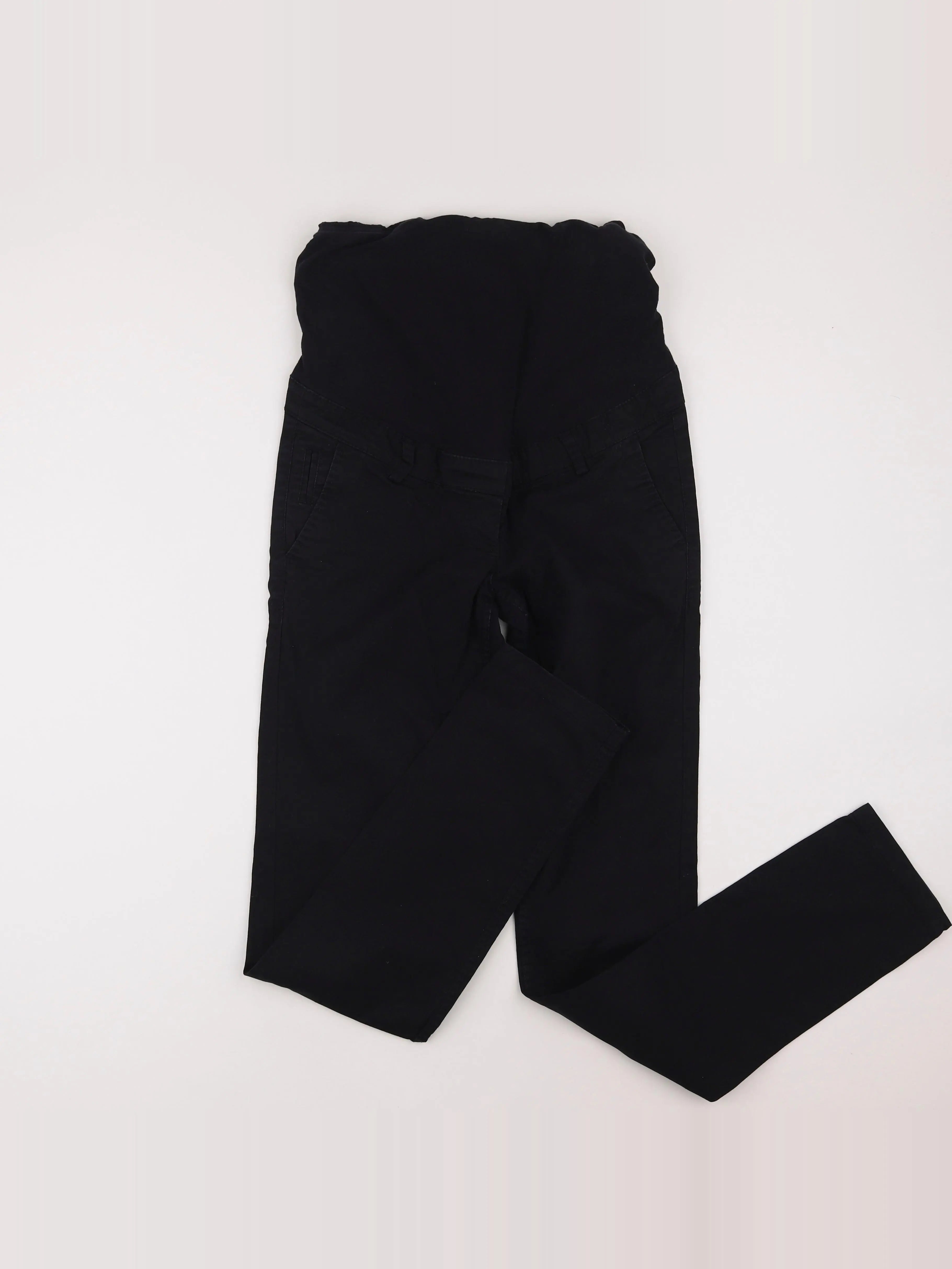 H&M - jean grossesse noir - 34