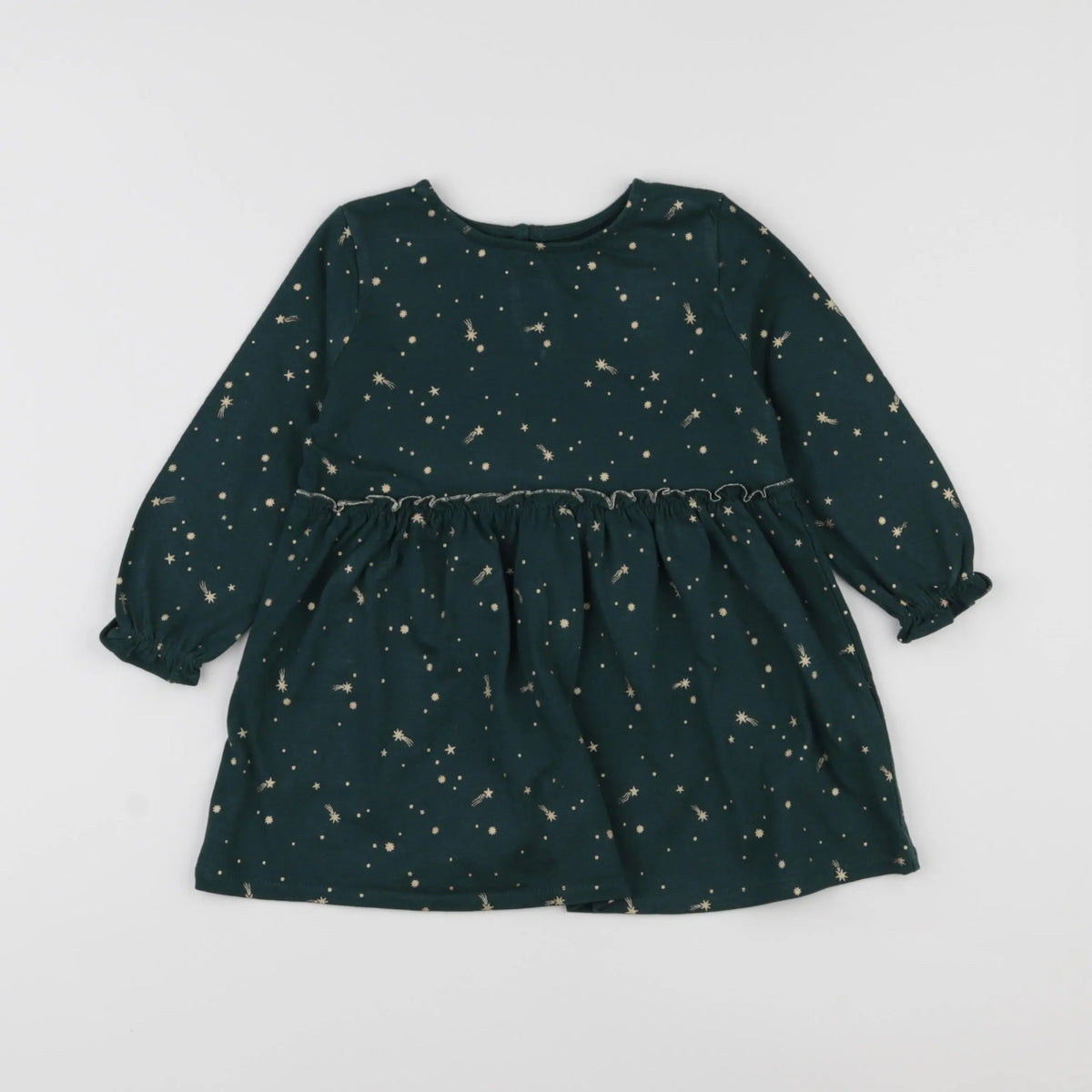 Vertbaudet - robe vert - 2 ans