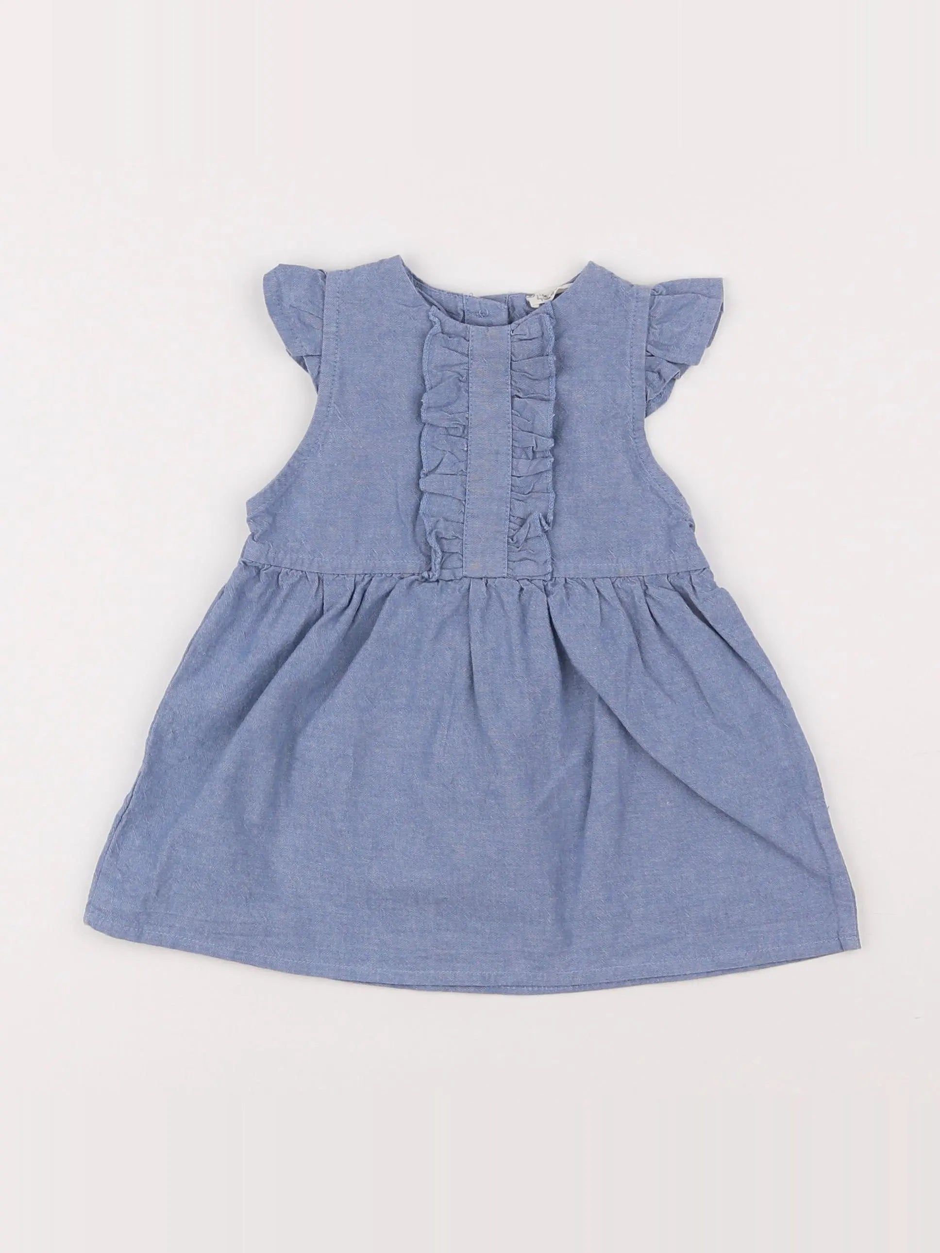 Little Cigogne - robe bleu - 6 mois