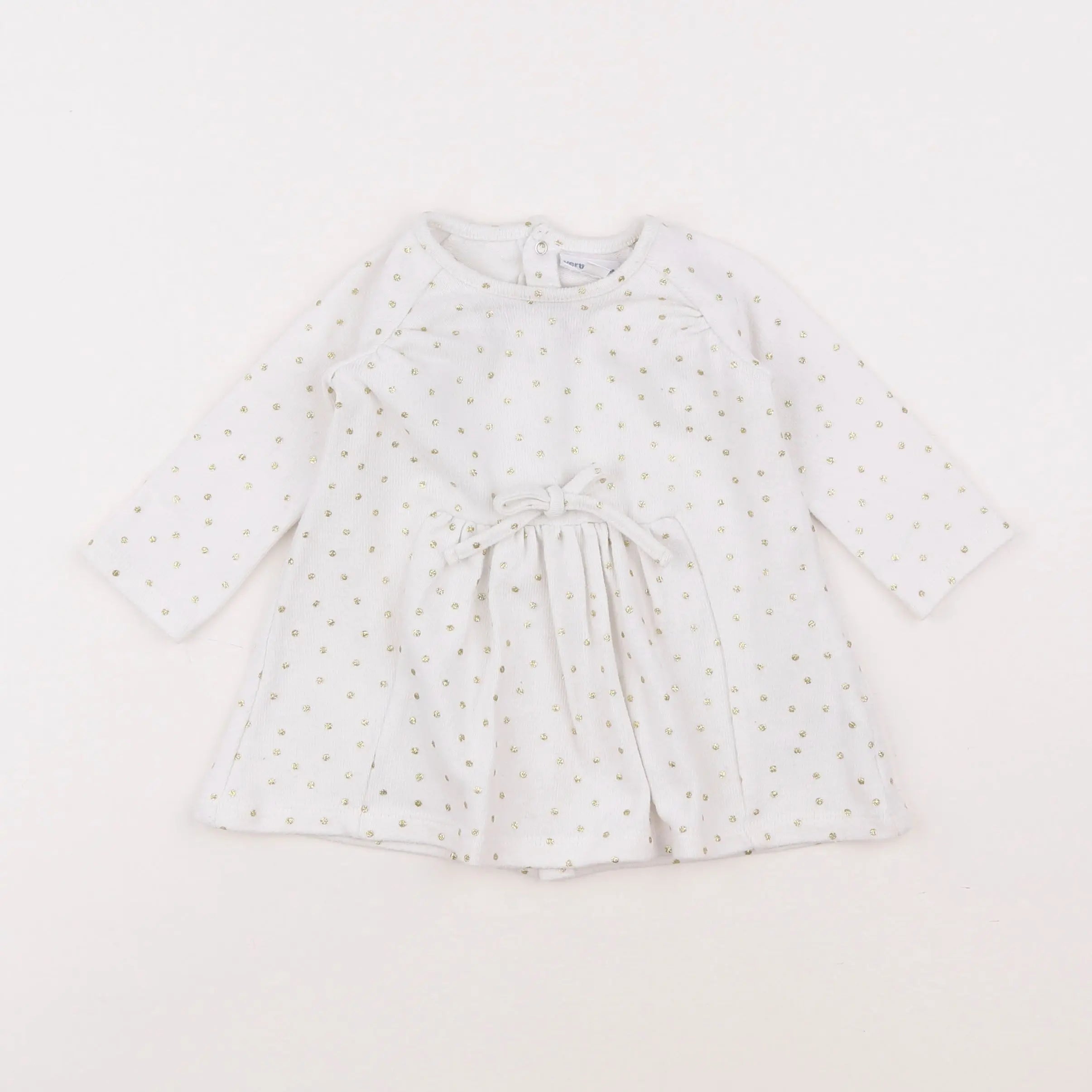 Vertbaudet - robe blanc - 9 mois