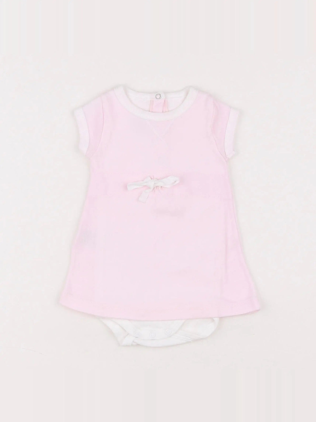 Petit Bateau - body robe rose - 3 mois
