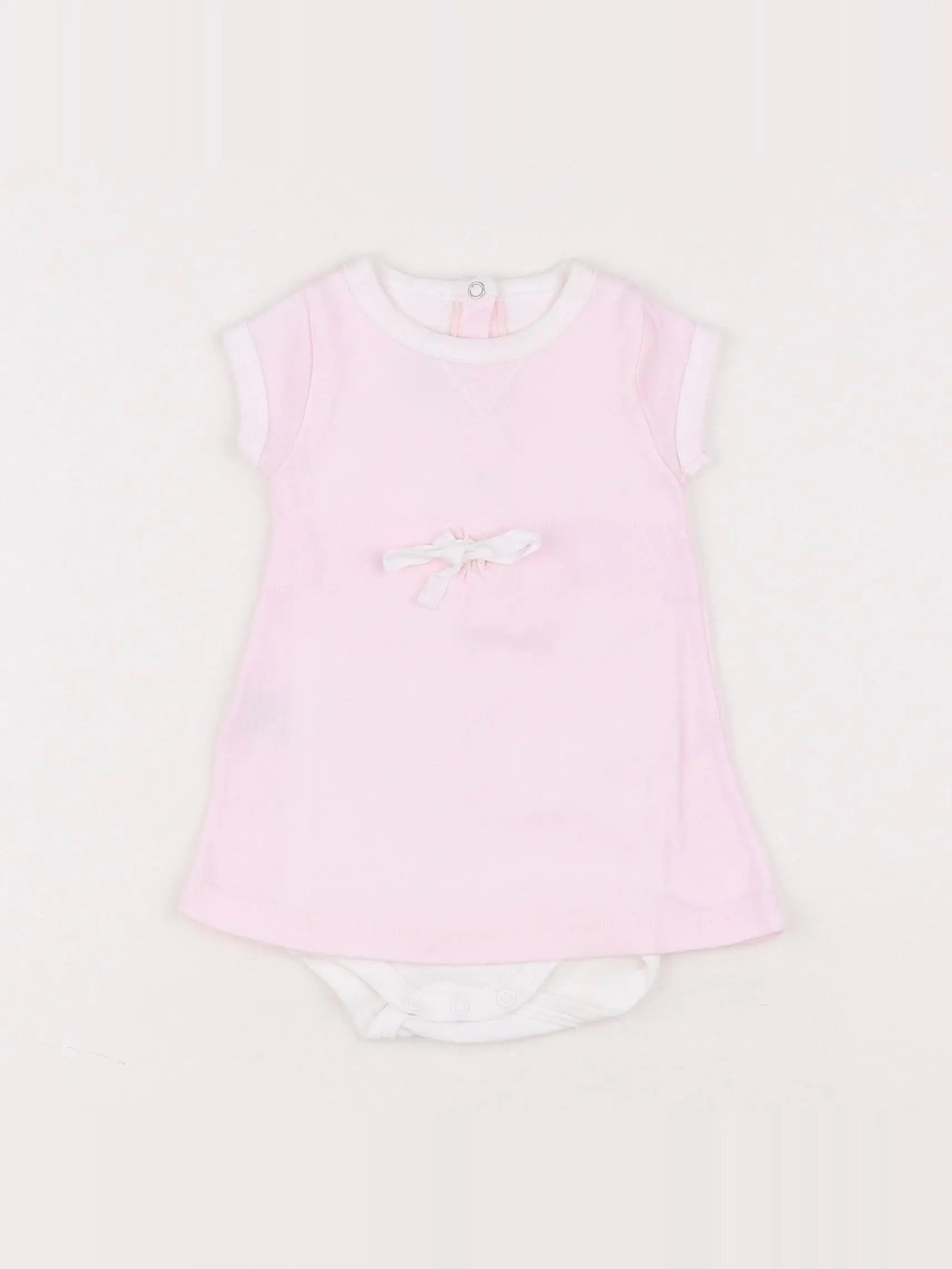 Petit Bateau - body robe rose - 3 mois