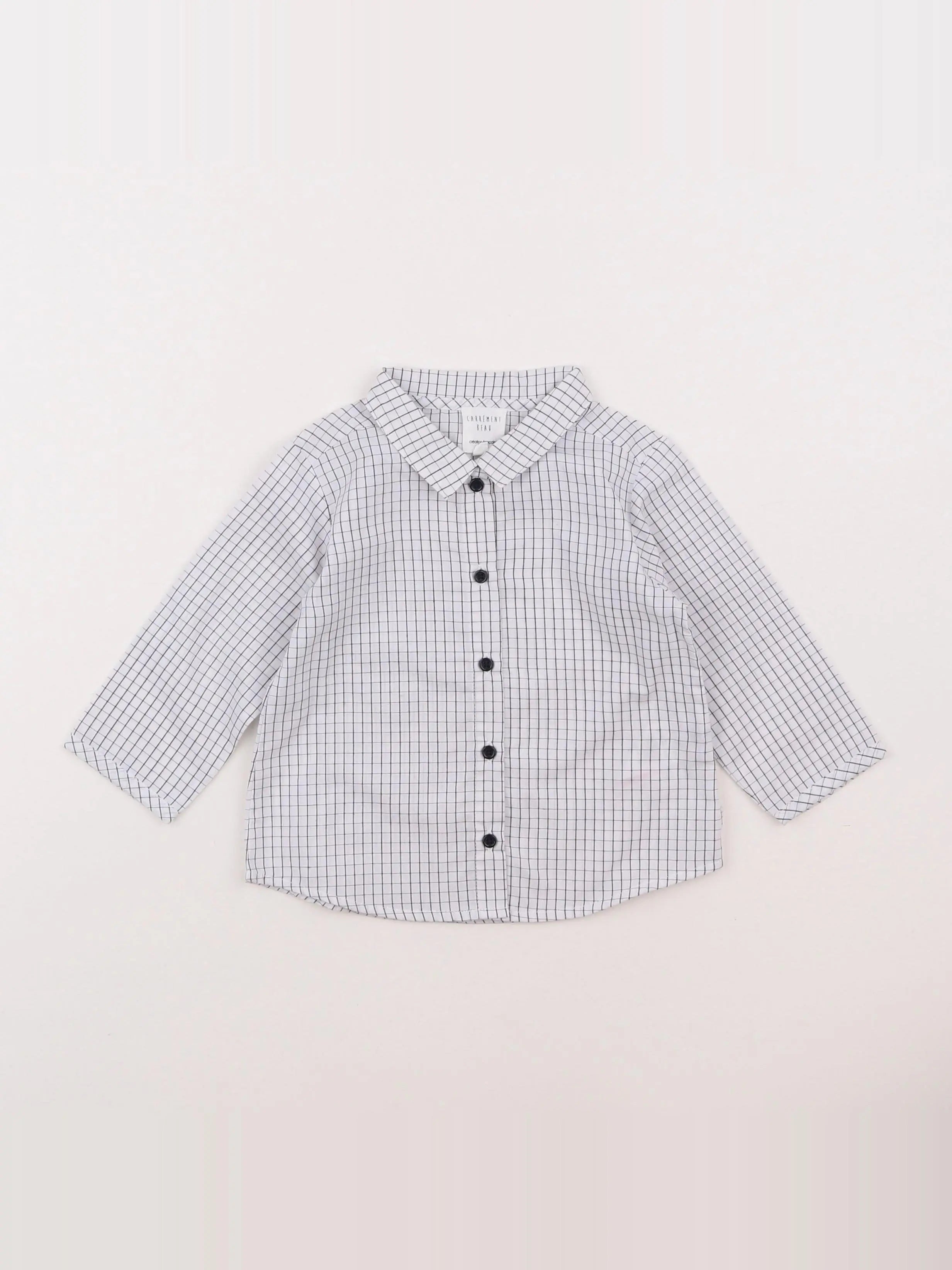 Carrément Beau - chemise blanc - 12 mois