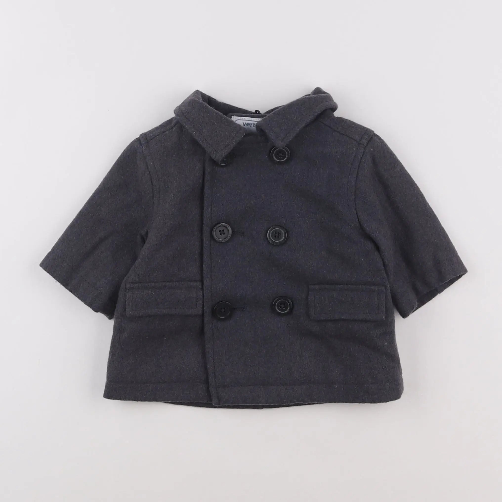 Vertbaudet - manteau gris - 3 mois