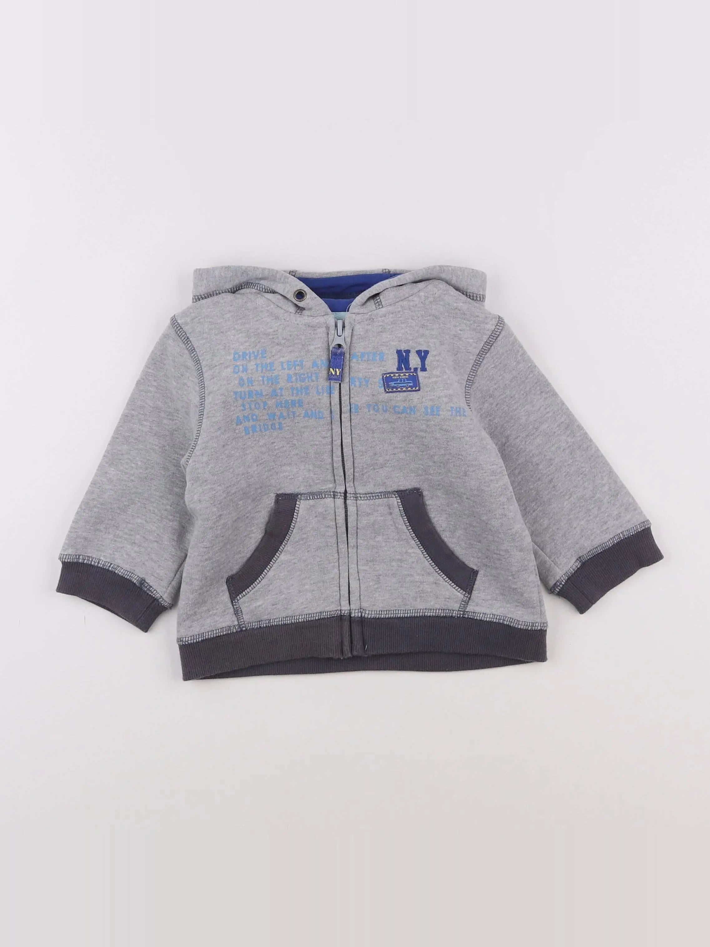 Cadet Rousselle - sweat gris - 12 mois