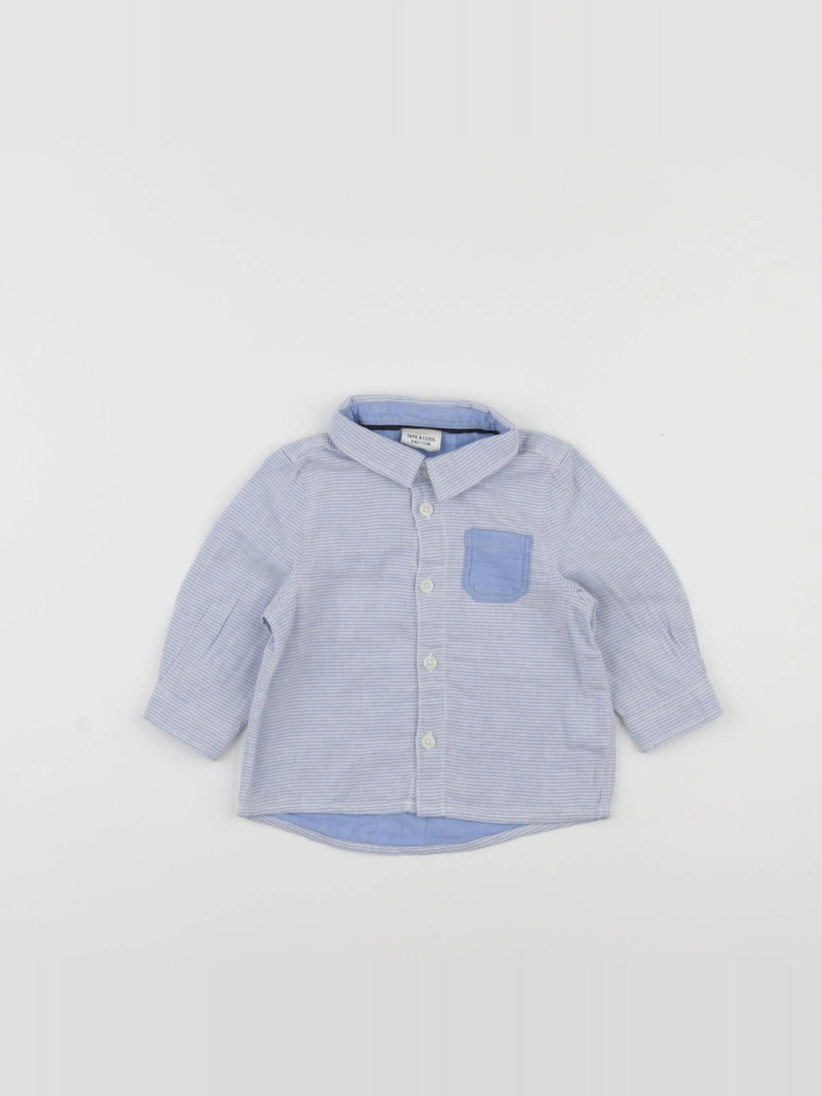 Tape à l'oeil - chemise bleu - 9 mois