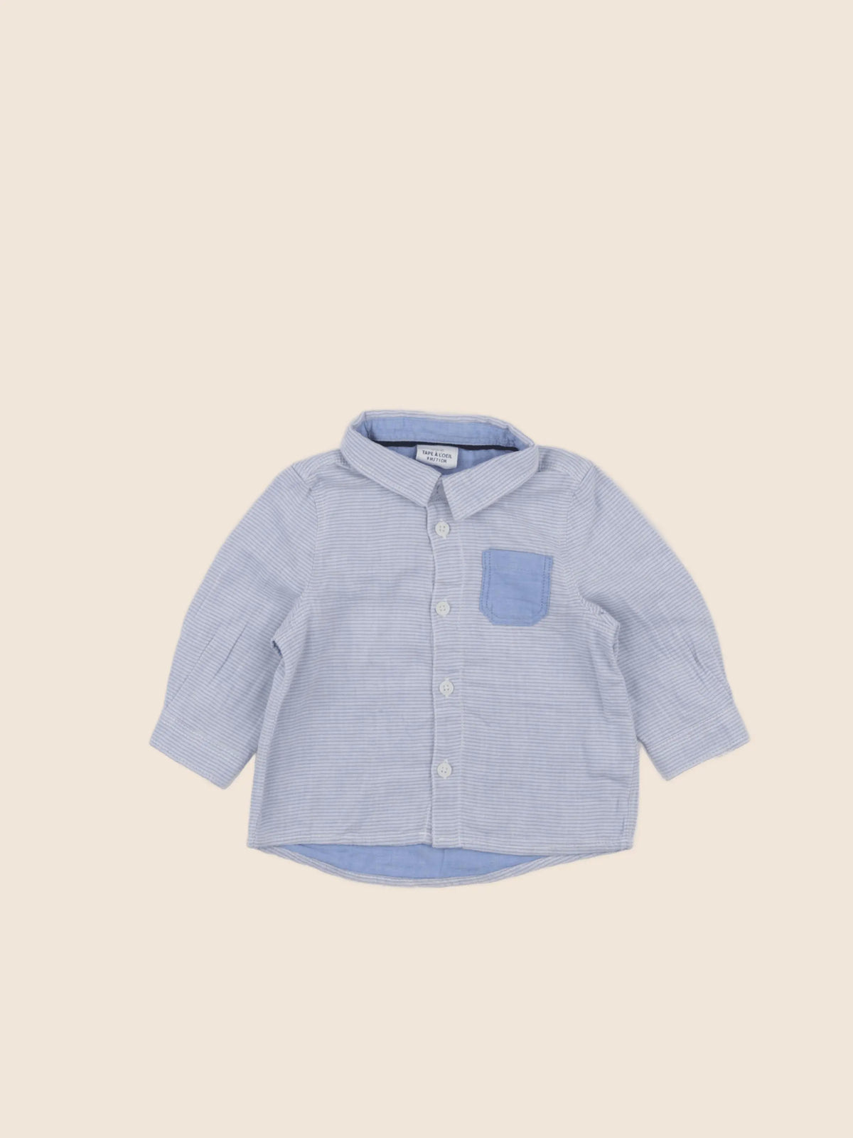 Tape à l'oeil - chemise bleu - 9 mois
