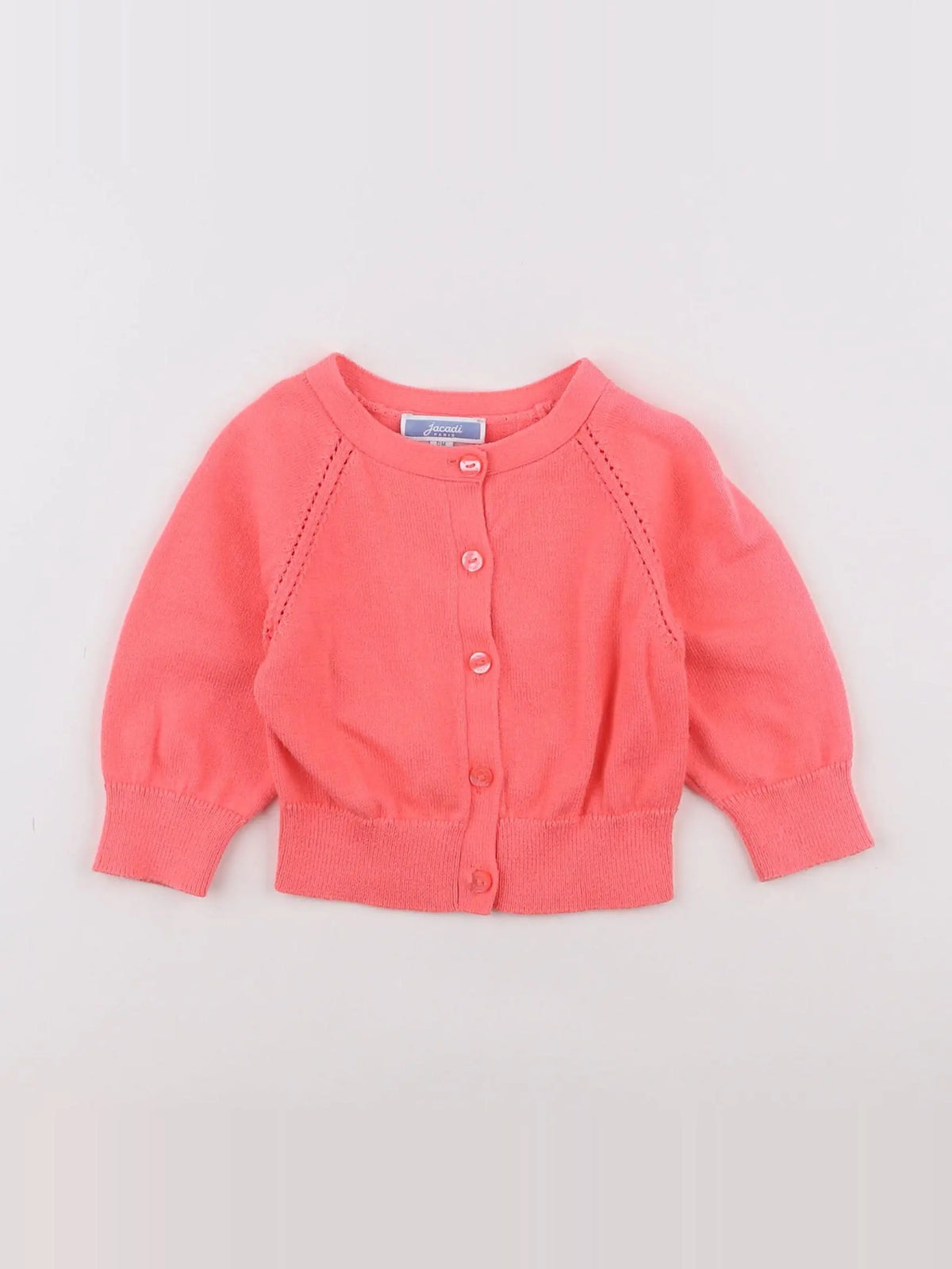 Jacadi - gilet rose - 6 mois