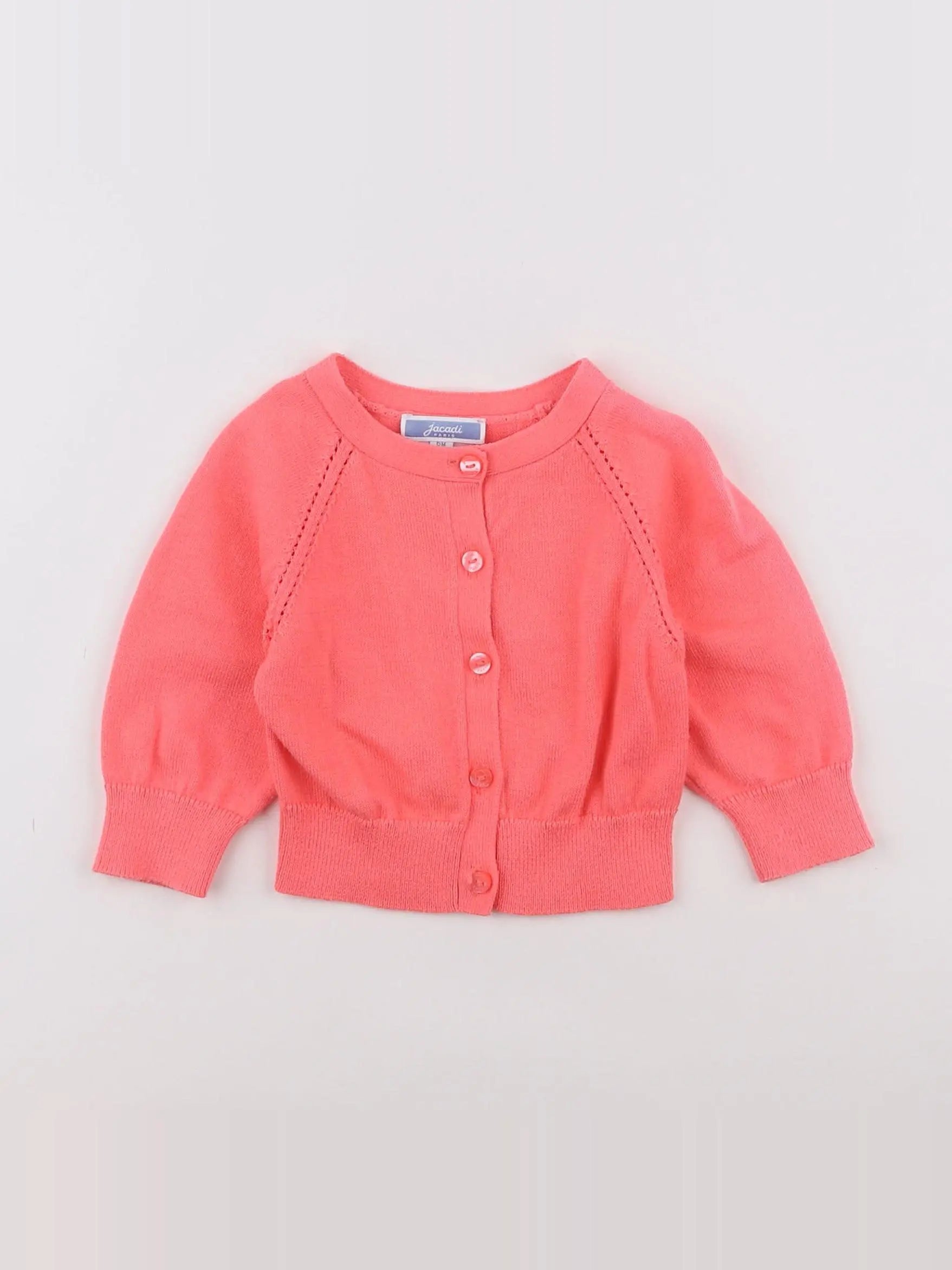 Jacadi - gilet rose - 6 mois