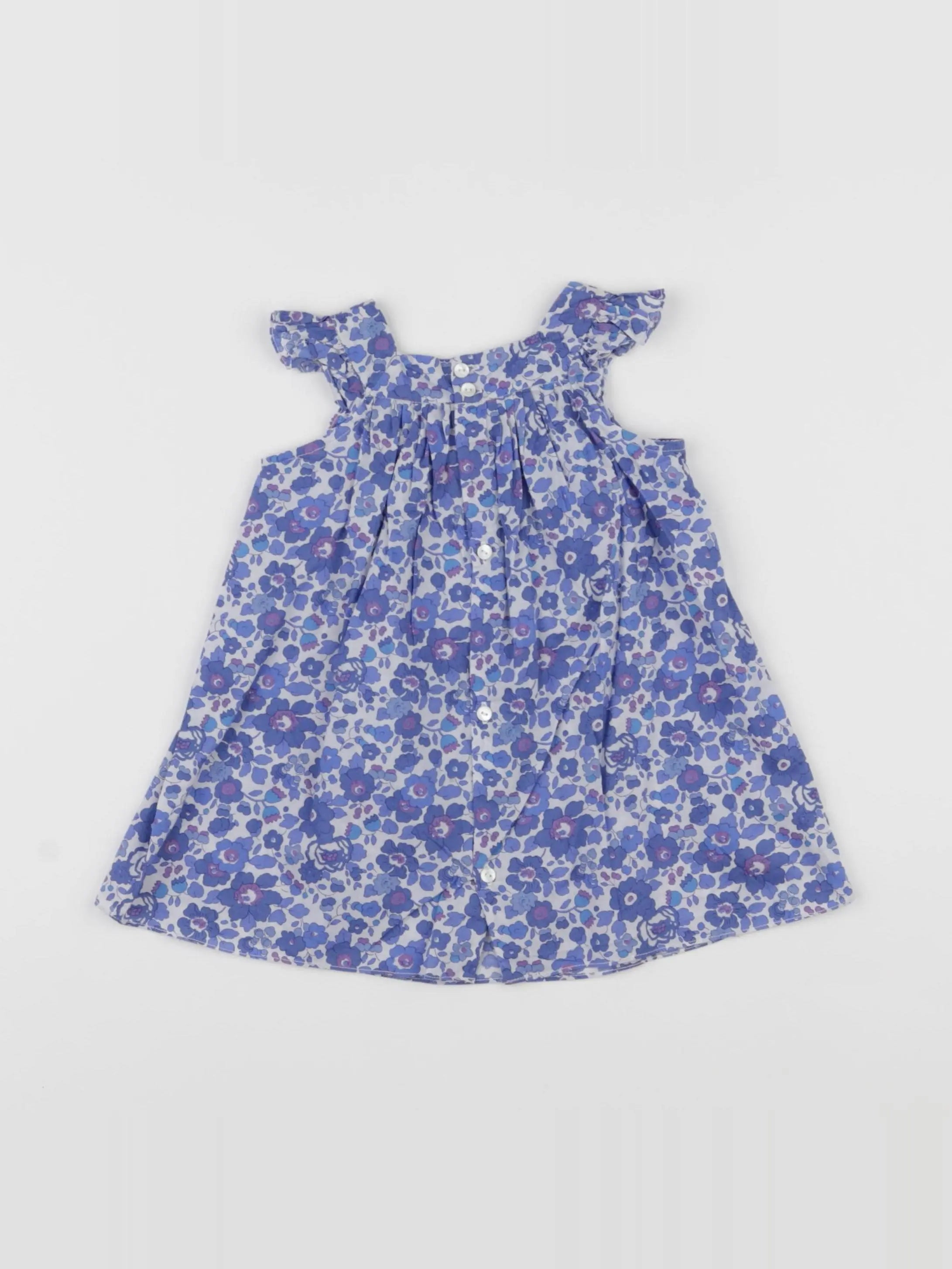Jacadi - robe liberty bleu - 6 mois