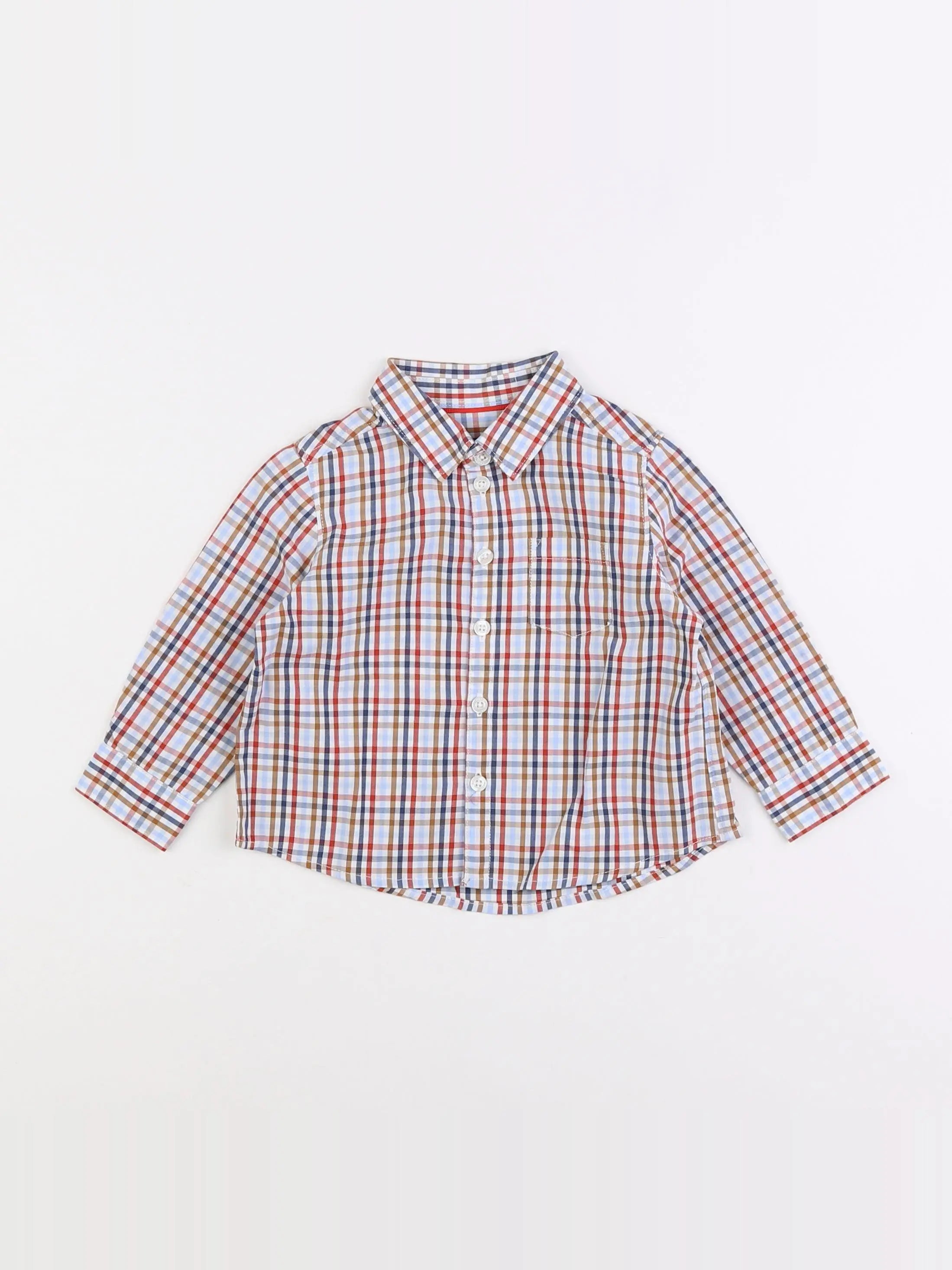 Cyrillus - chemise multicolore - 12 mois