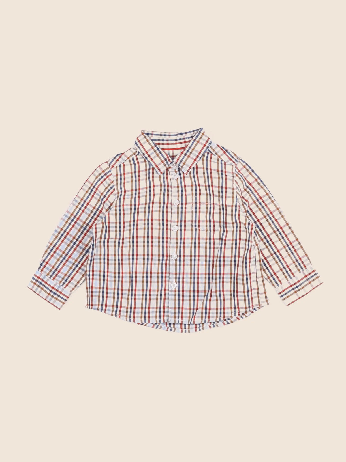 Cyrillus - chemise multicolore - 12 mois