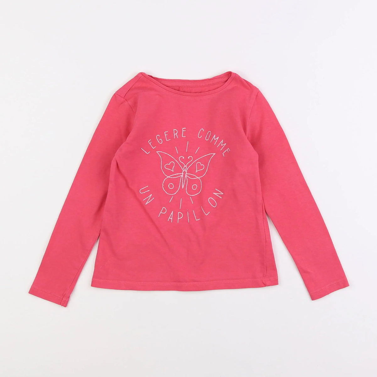 Vertbaudet - tee-shirt rose - 4 ans