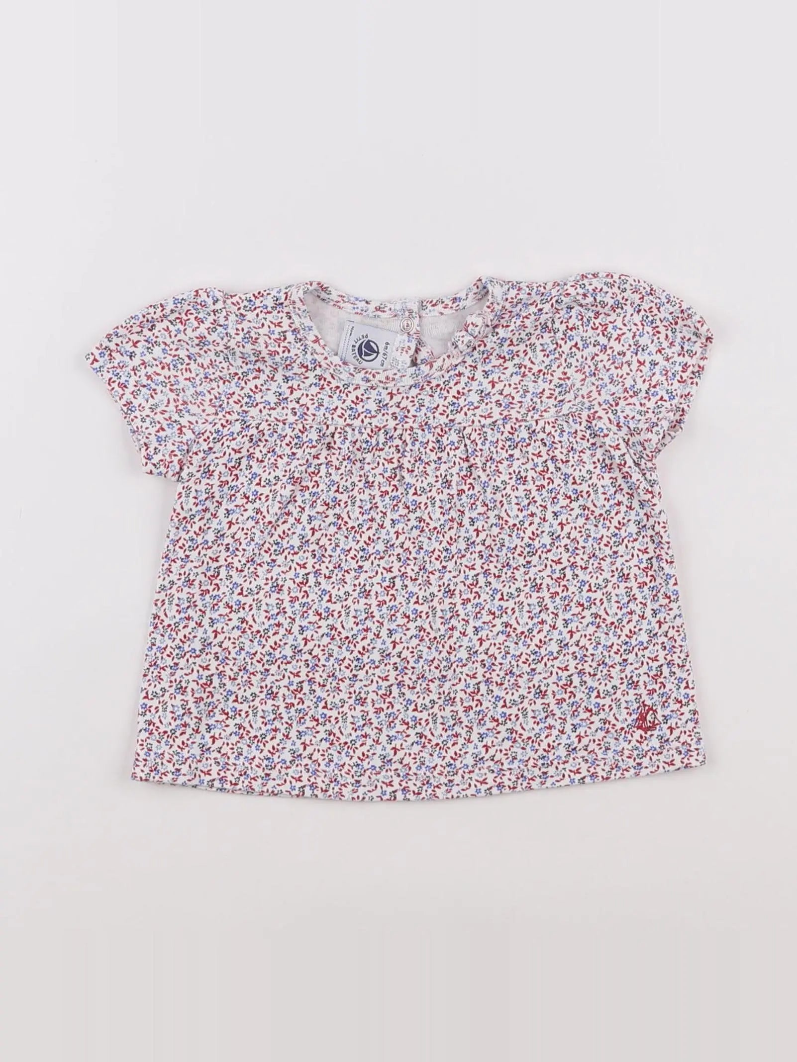 Petit Bateau - tee-shirt multicolore - 6 mois