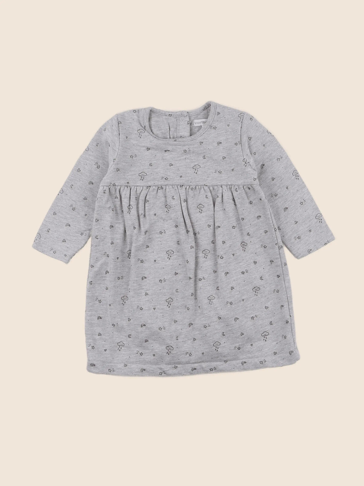 Vertbaudet - robe gris - 12 mois