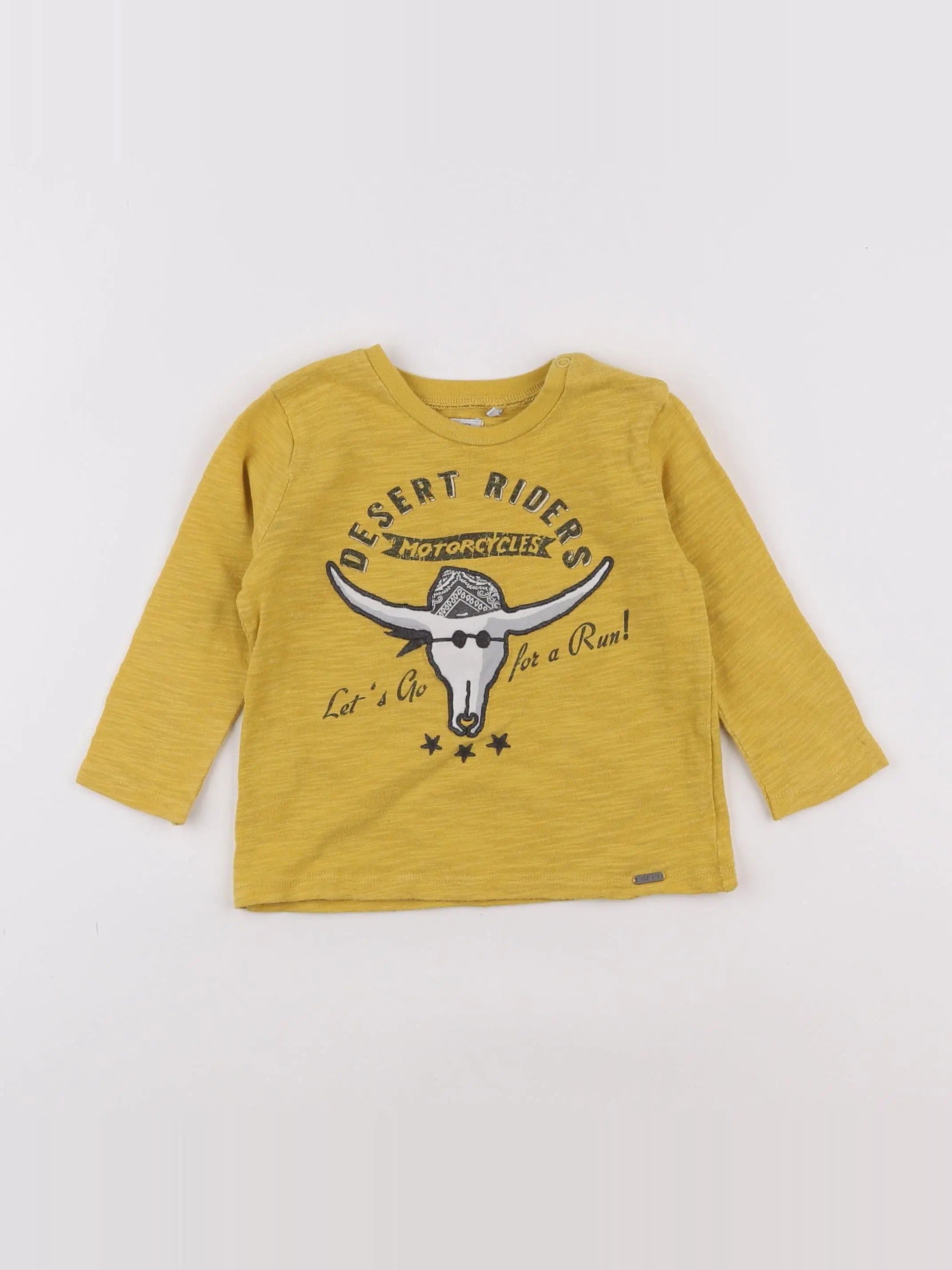 IKKS - tee-shirt jaune - 12 mois