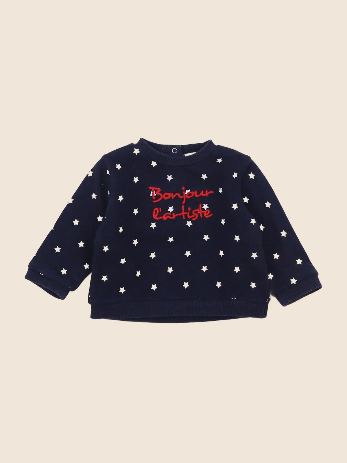Boutchou - sweat bleu - 6 mois