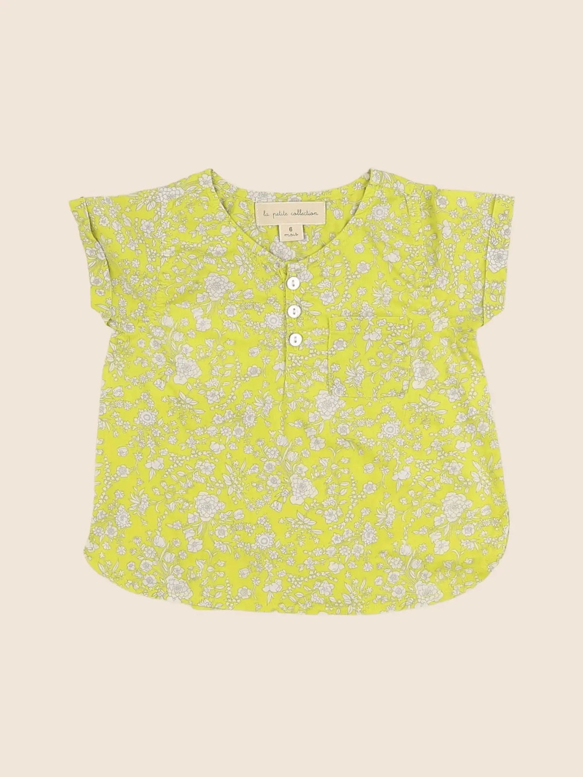 La Petite Collection - blouse jaune - 6 mois
