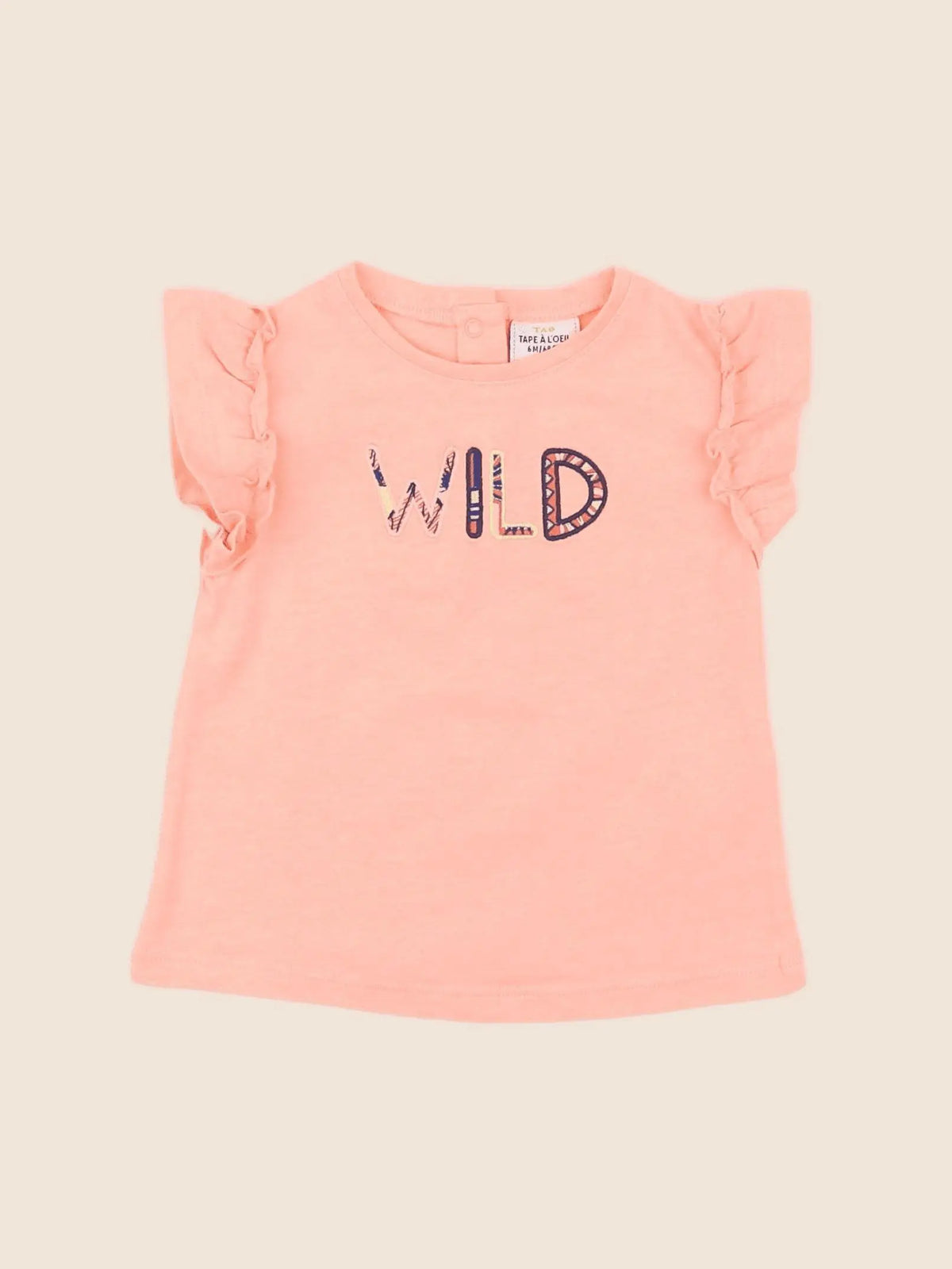 Tape à l'oeil - tee-shirt orange - 6 mois